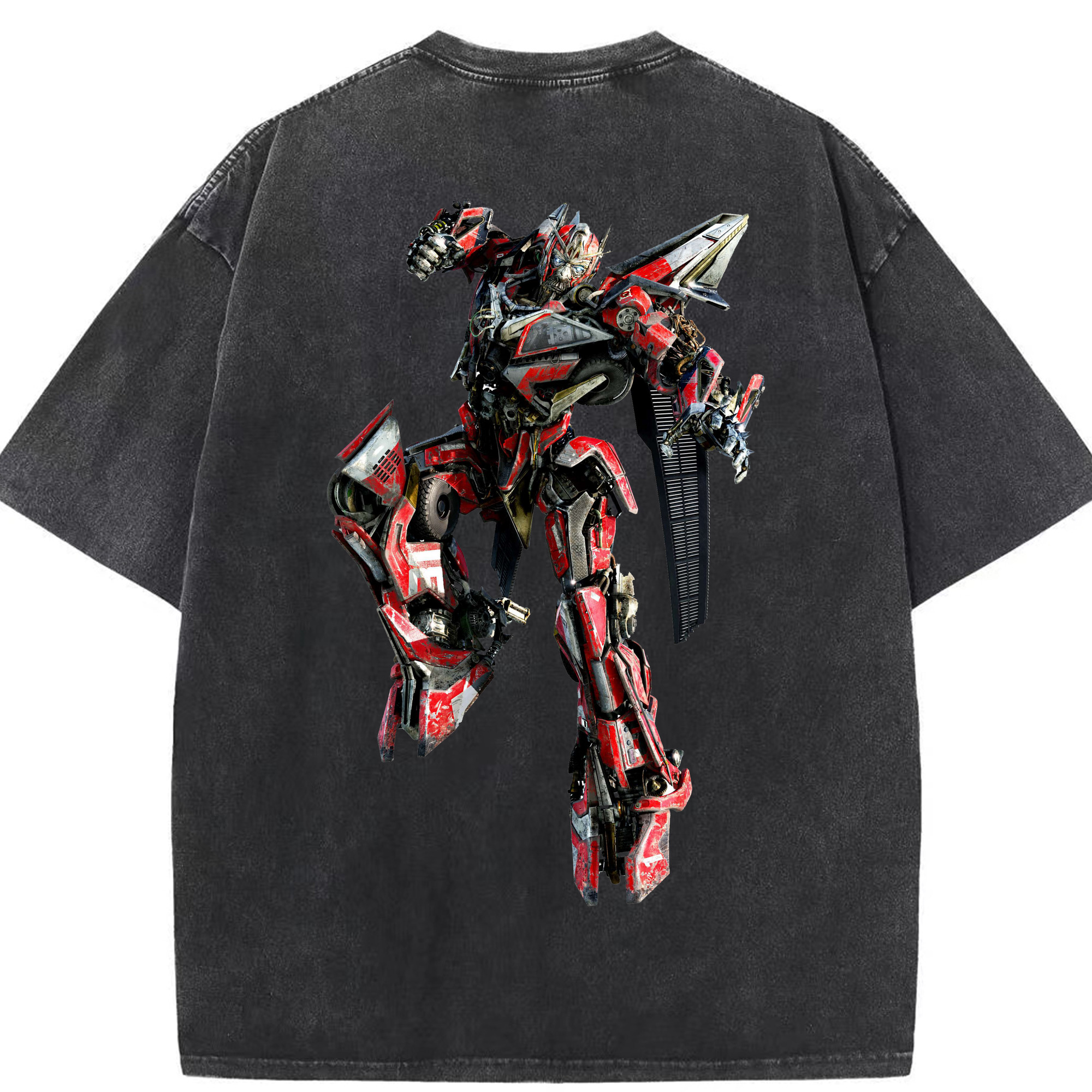 （画像用）  綿100% ヴィンテージ風 半袖Tシャツ（背面プリント）