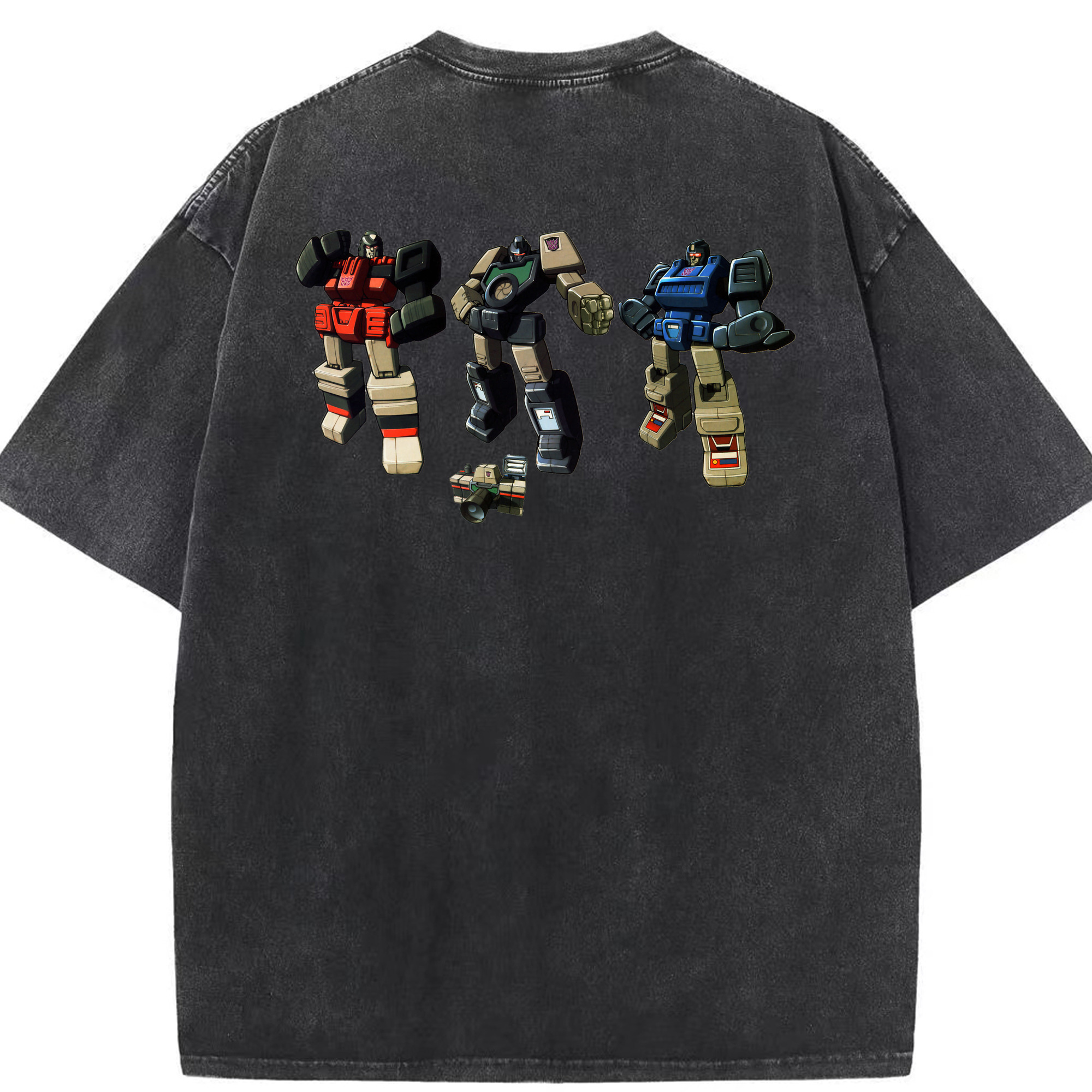 （画像用）  綿100% ヴィンテージ風 半袖Tシャツ（背面プリント）