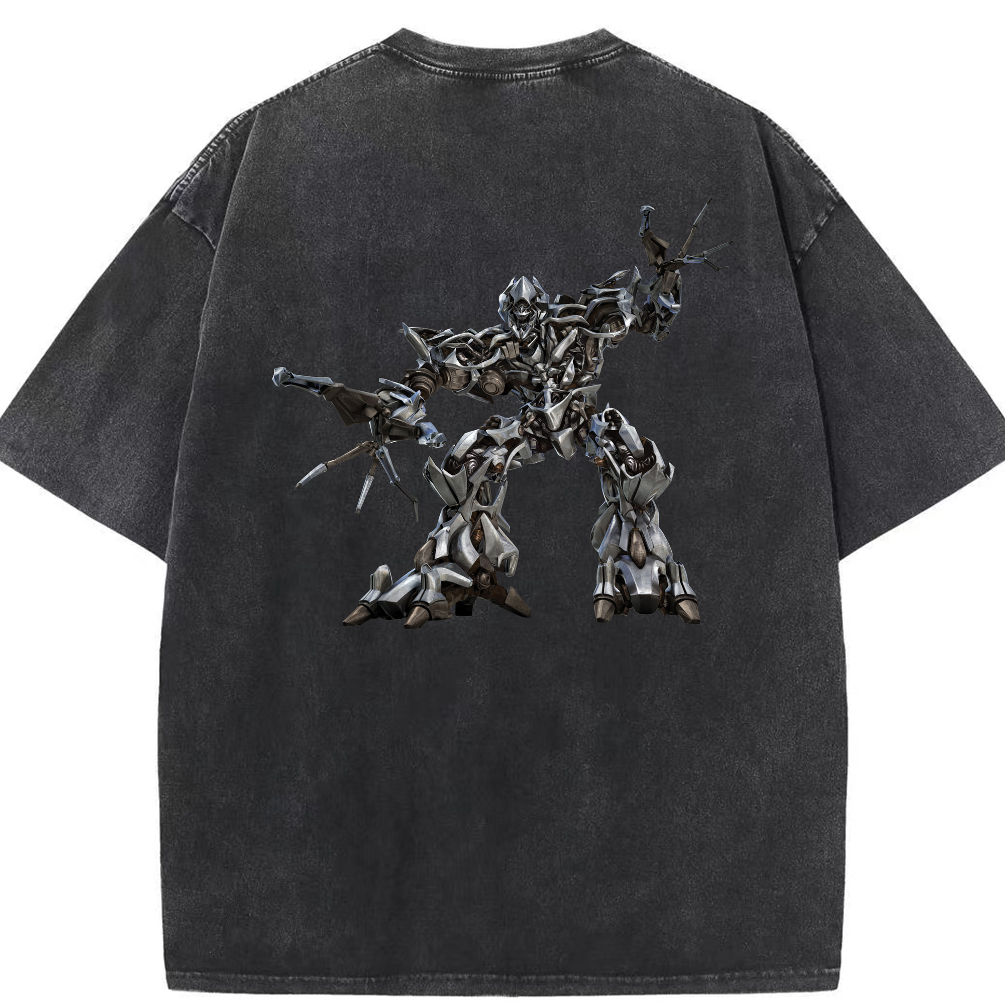 （画像用）  綿100% ヴィンテージ風 半袖Tシャツ（背面プリント）