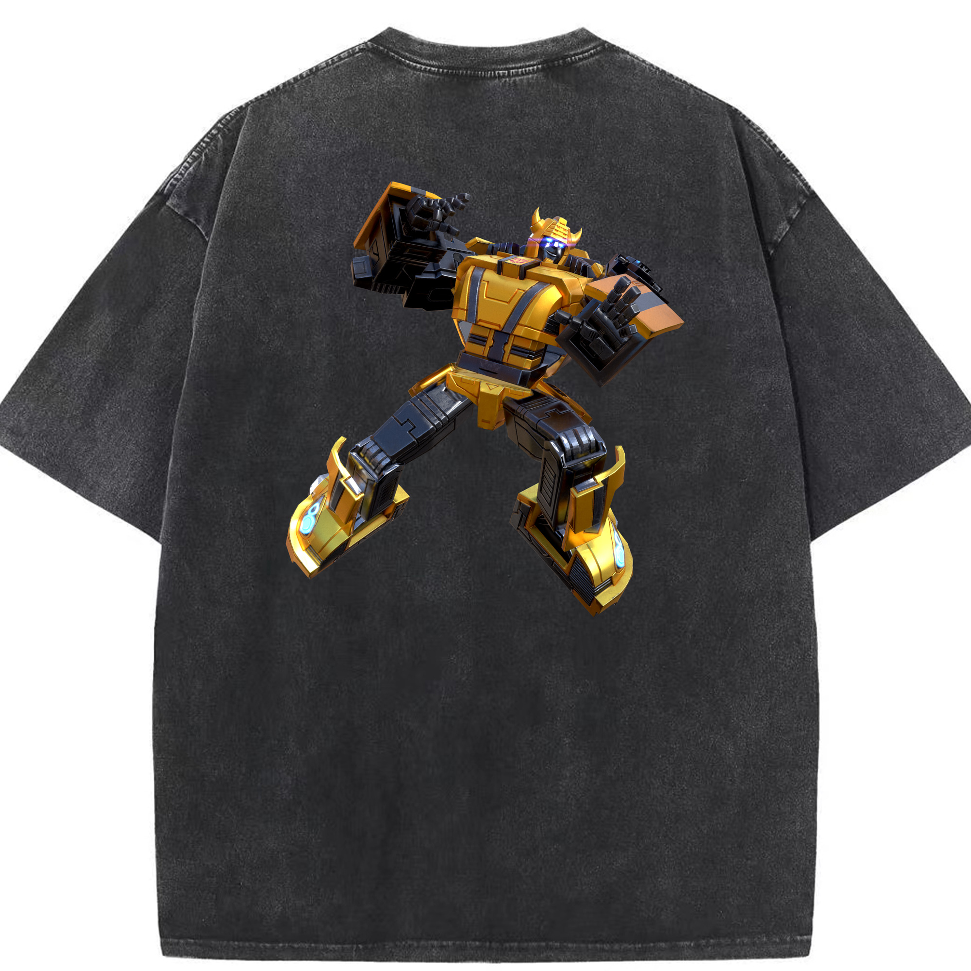 （画像用）  綿100% ヴィンテージ風 半袖Tシャツ（背面プリント）