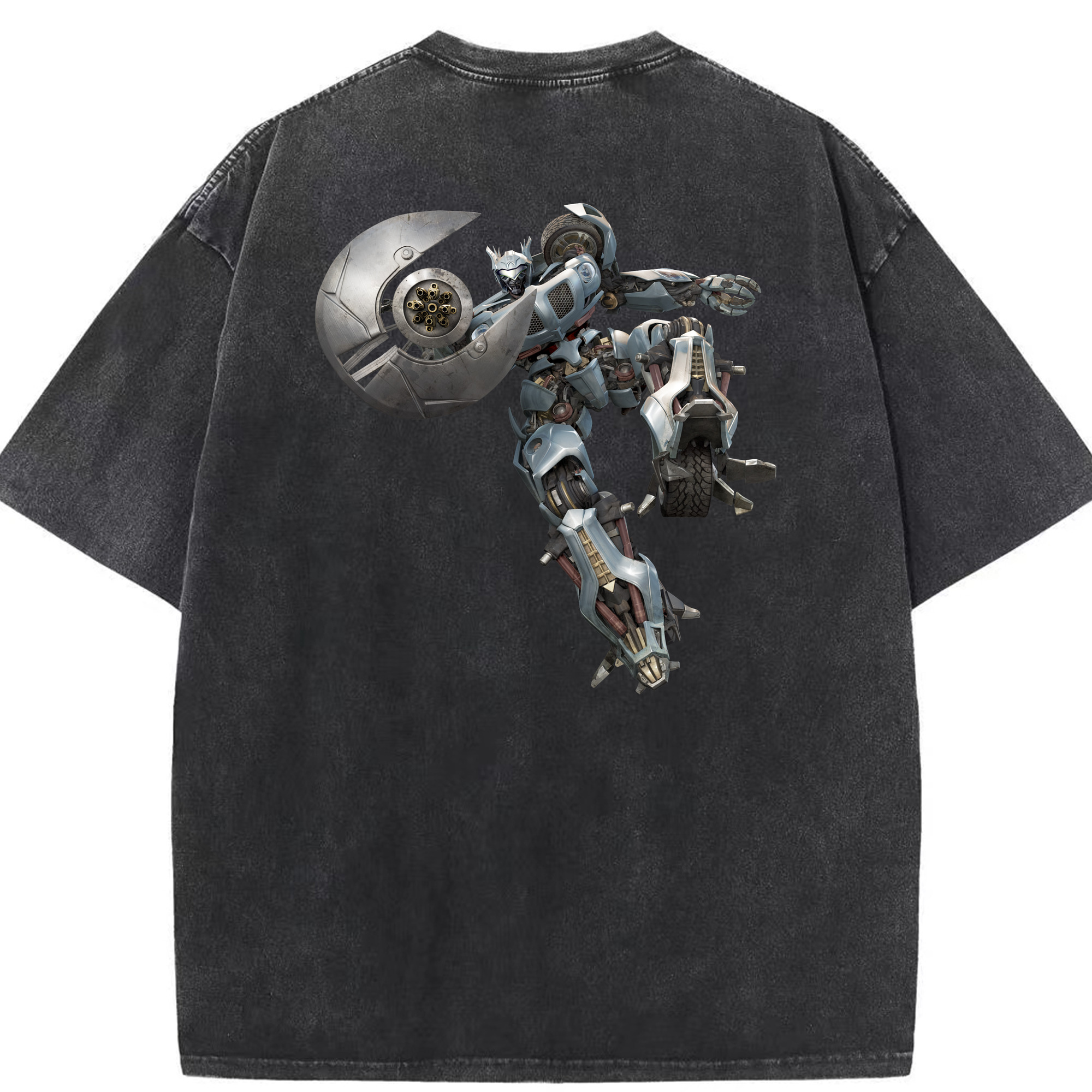 （画像用）  綿100% ヴィンテージ風 半袖Tシャツ（背面プリント）