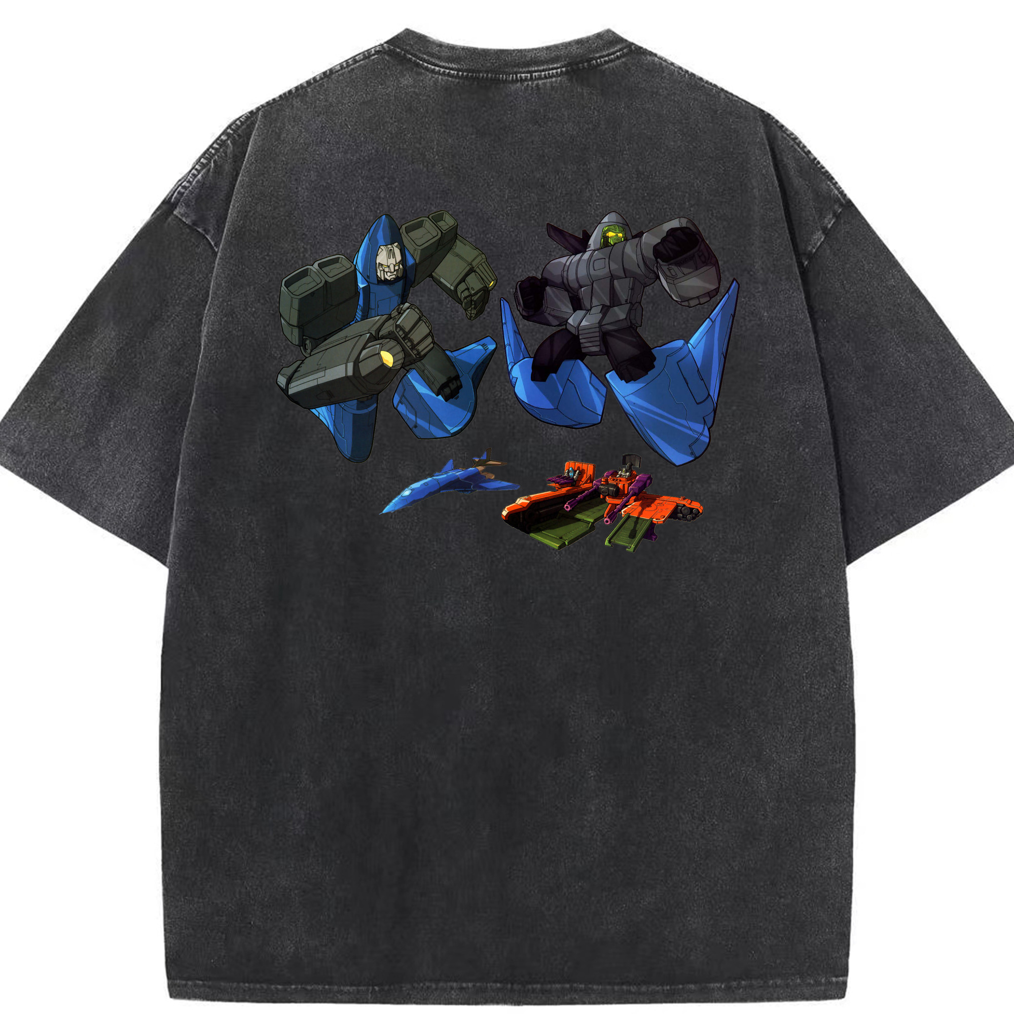 （画像用）  綿100% ヴィンテージ風 半袖Tシャツ（背面プリント）