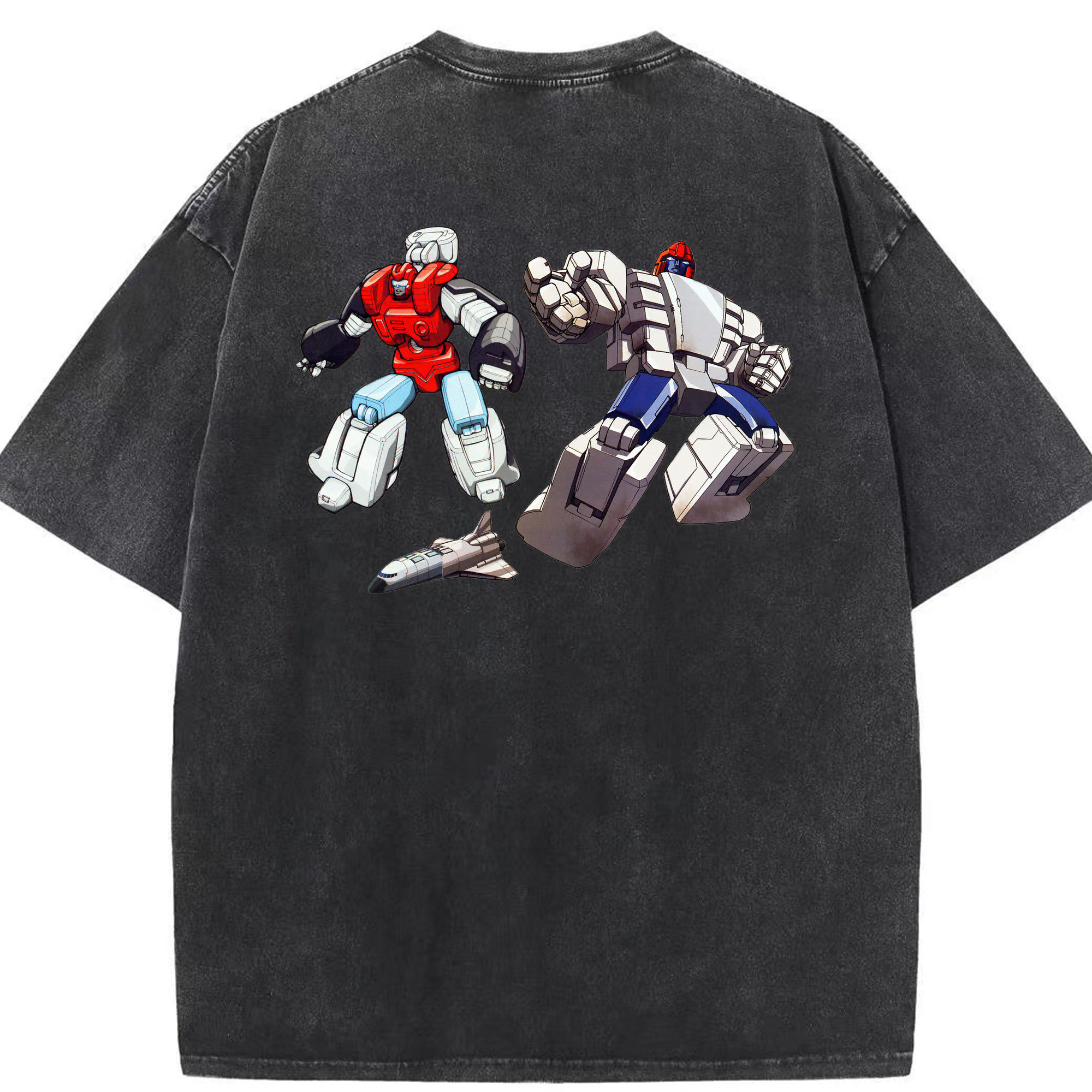 （画像用）  綿100% ヴィンテージ風 半袖Tシャツ（背面プリント）