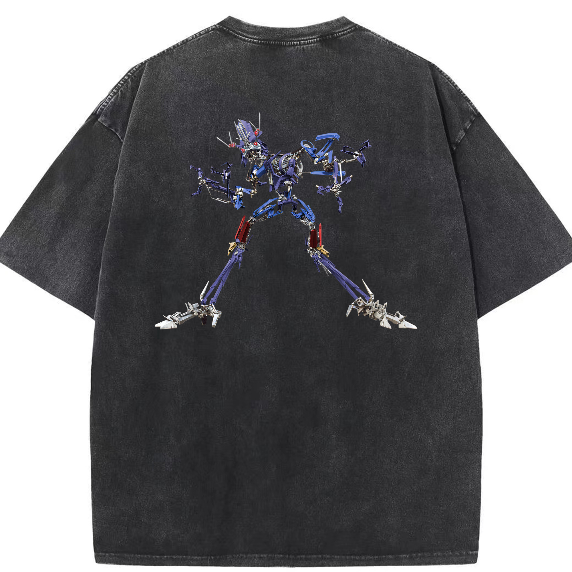 （画像用）  綿100% ヴィンテージ風 半袖Tシャツ（背面プリント）