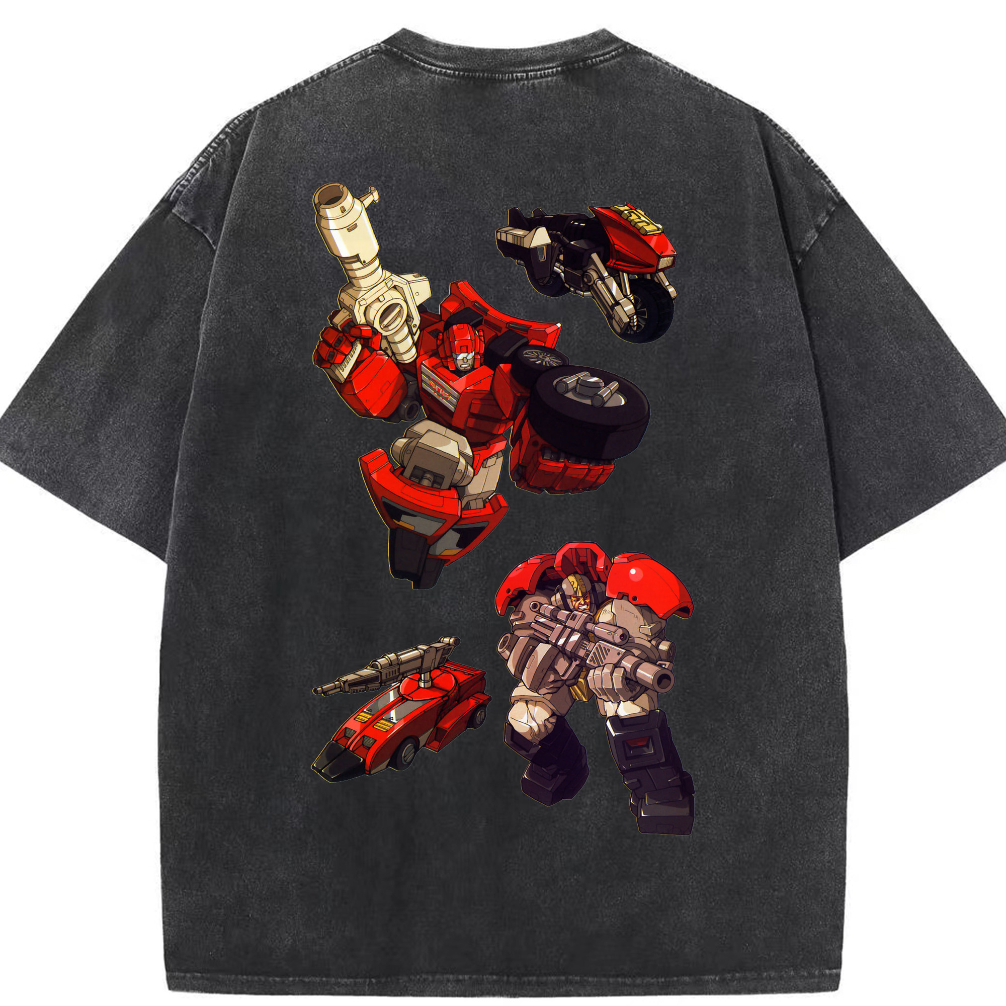 （画像用）  綿100% ヴィンテージ風 半袖Tシャツ（背面プリント）