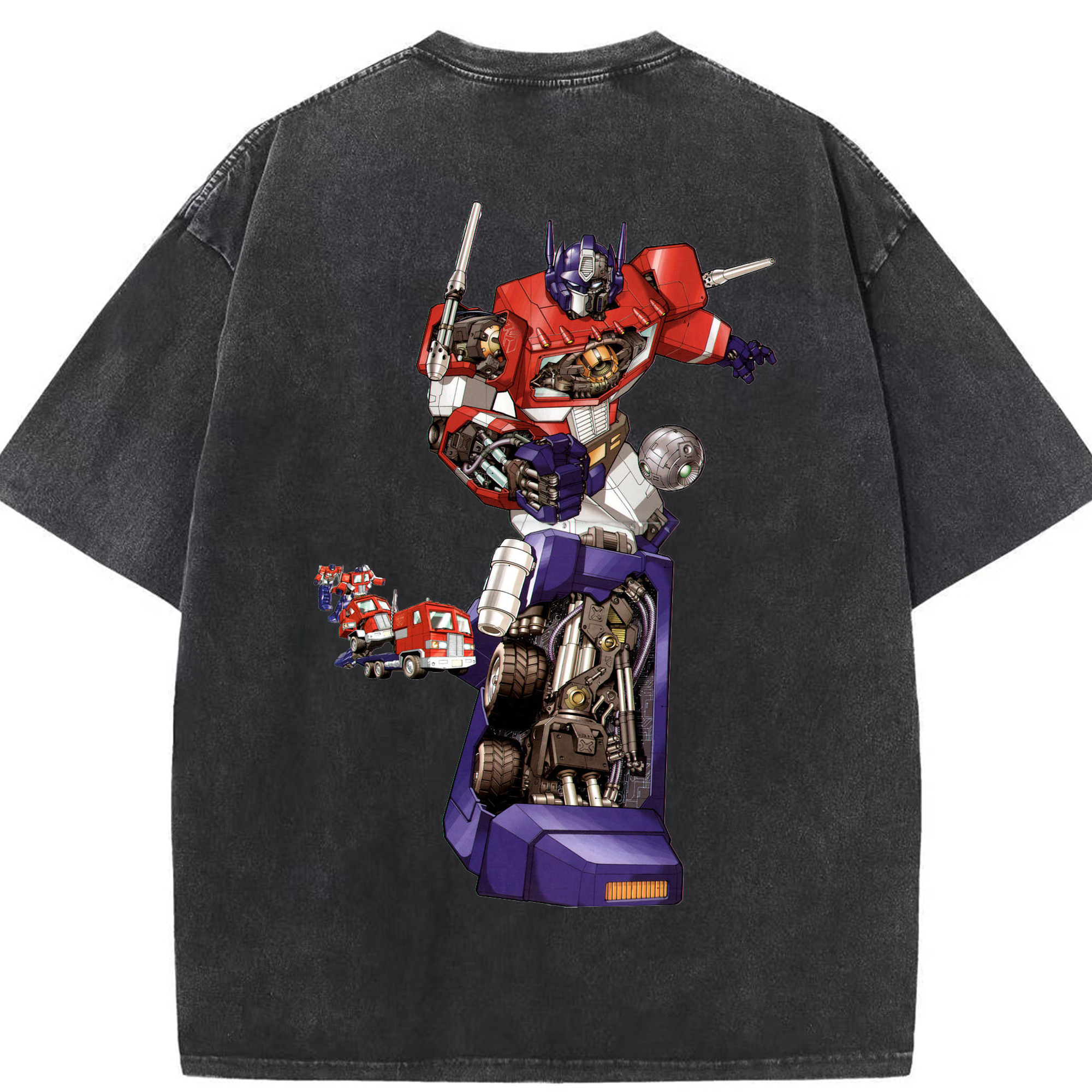 （画像用）  綿100% ヴィンテージ風 半袖Tシャツ（背面プリント）