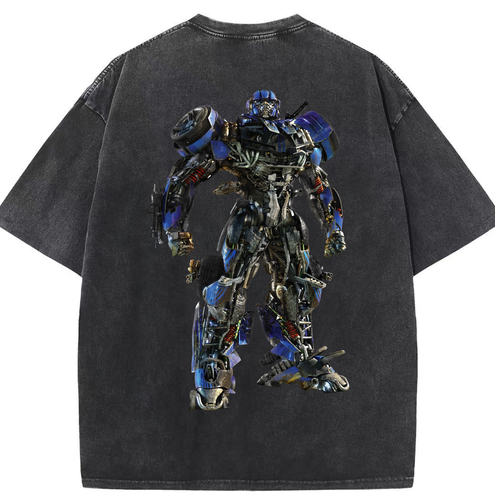 （画像用）  綿100% ヴィンテージ風 半袖Tシャツ（背面プリント）