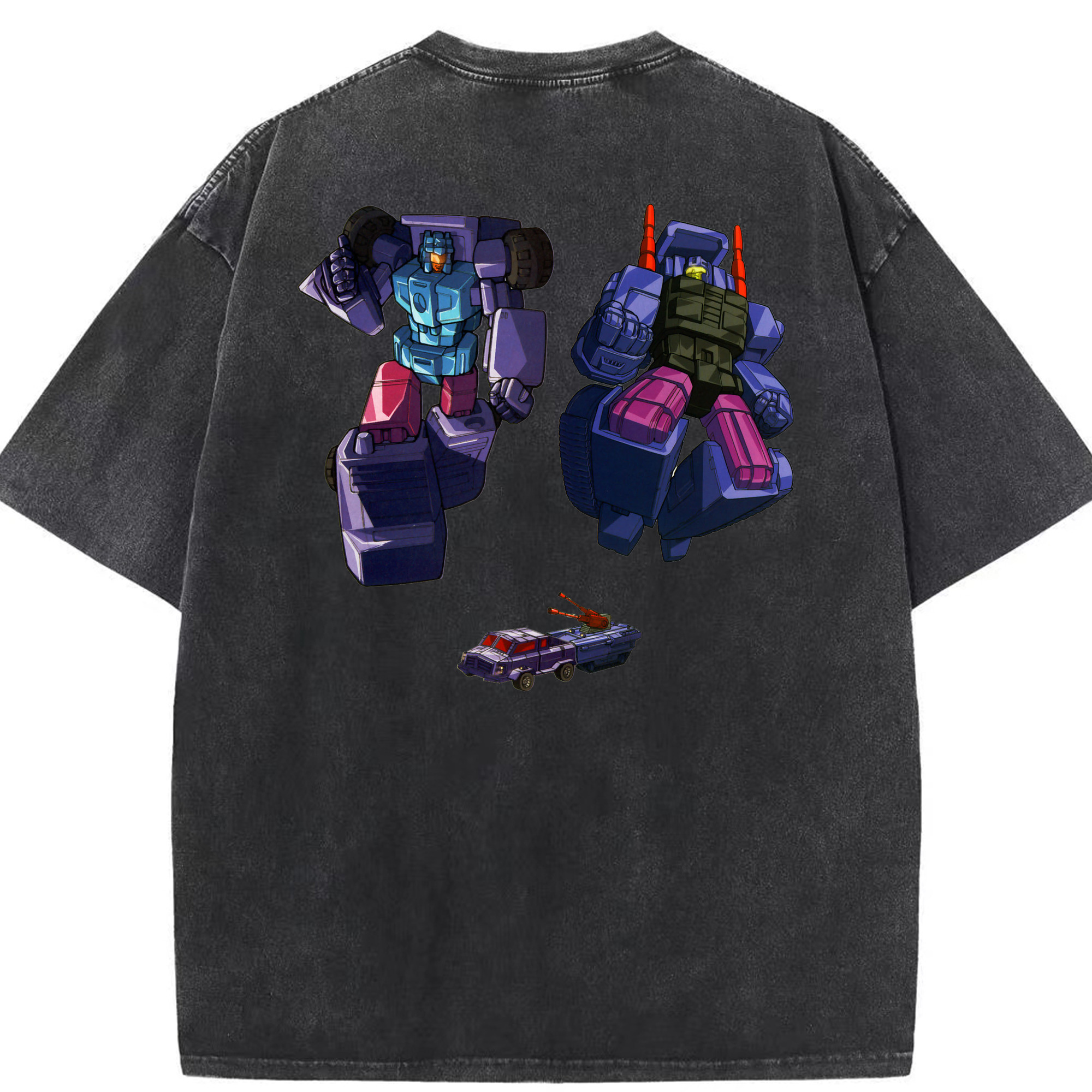 （画像用）  綿100% ヴィンテージ風 半袖Tシャツ（背面プリント）