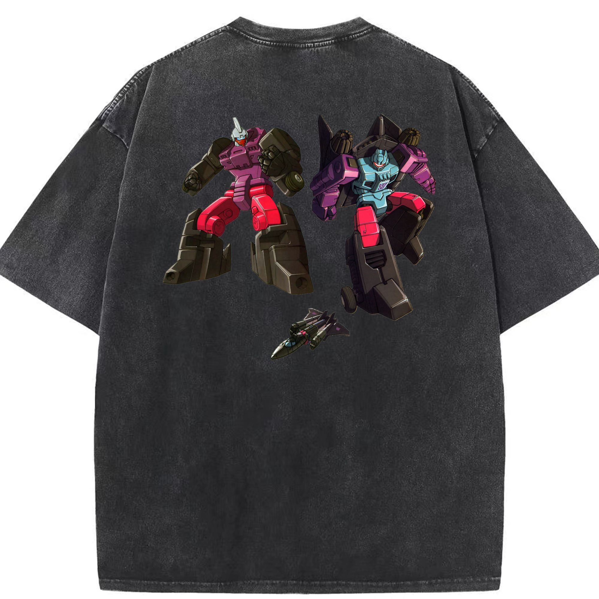 （画像用）  綿100% ヴィンテージ風 半袖Tシャツ（背面プリント）