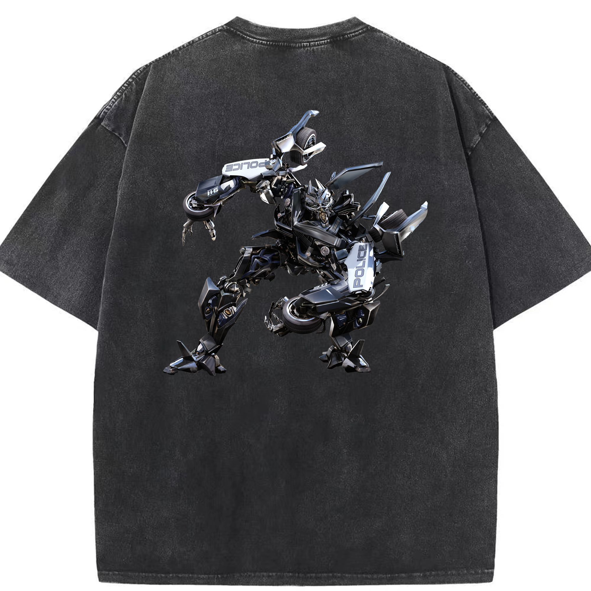 （画像用）  綿100% ヴィンテージ風 半袖Tシャツ（背面プリント）
