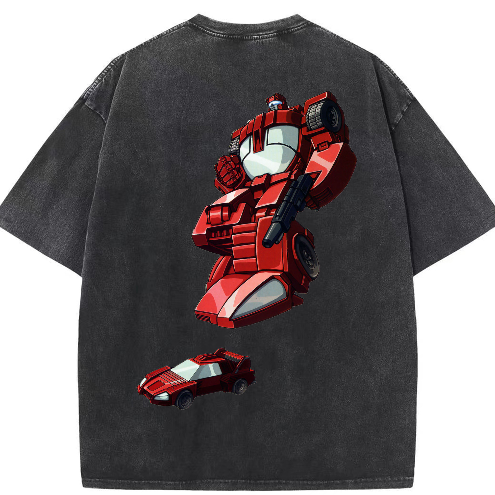 （画像用）  綿100% ヴィンテージ風 半袖Tシャツ（背面プリント）