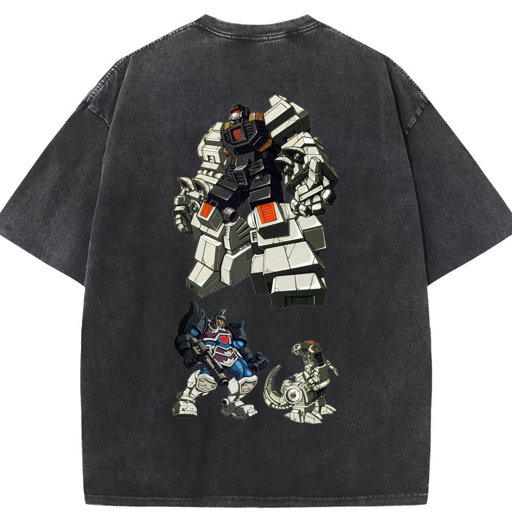 （画像用）  綿100% ヴィンテージ風 半袖Tシャツ（背面プリント）
