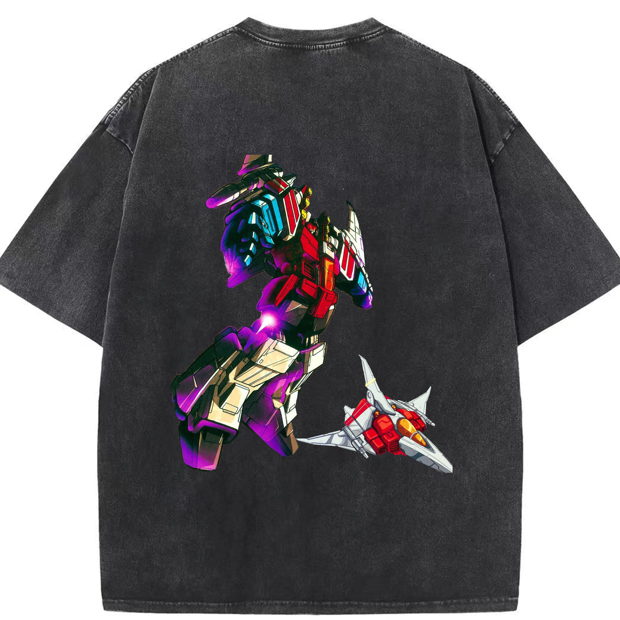 （画像用）  綿100% ヴィンテージ風 半袖Tシャツ（背面プリント）