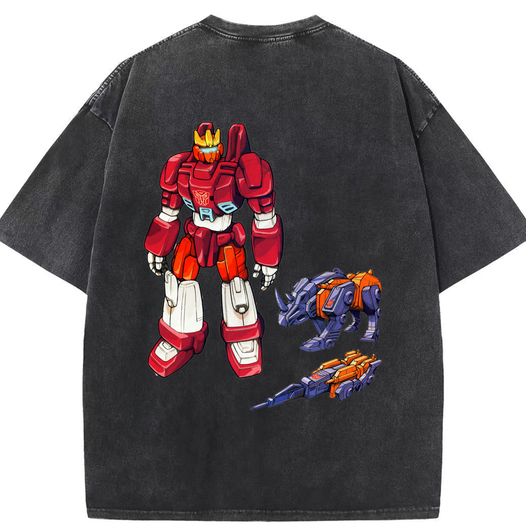 （画像用）  綿100% ヴィンテージ風 半袖Tシャツ（背面プリント）