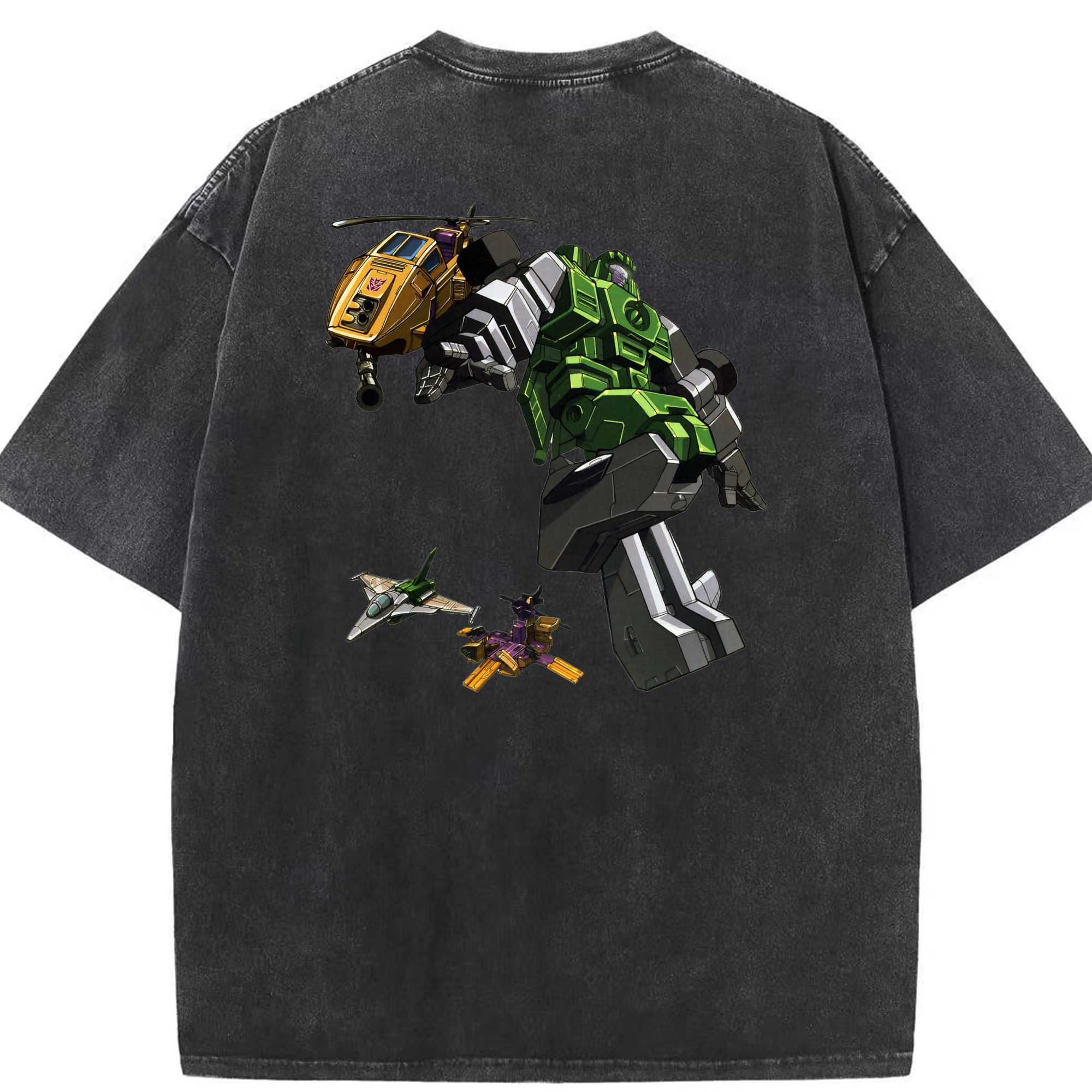 （画像用）  綿100% ヴィンテージ風 半袖Tシャツ（背面プリント）