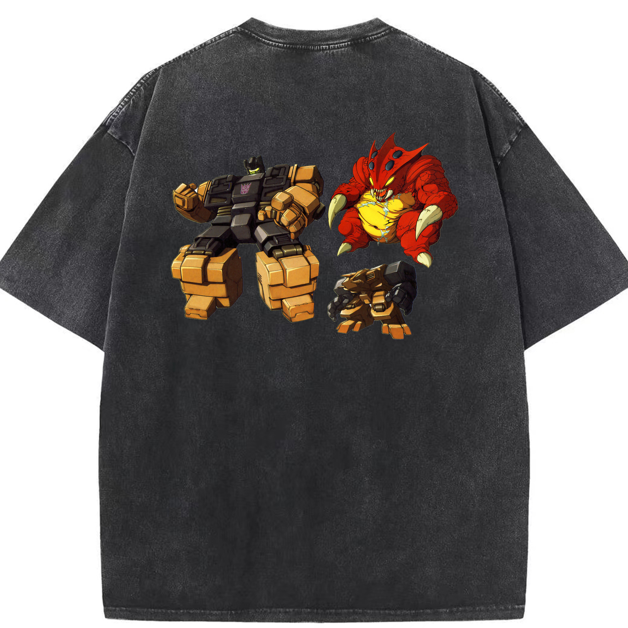 （画像用）  綿100% ヴィンテージ風 半袖Tシャツ（背面プリント）