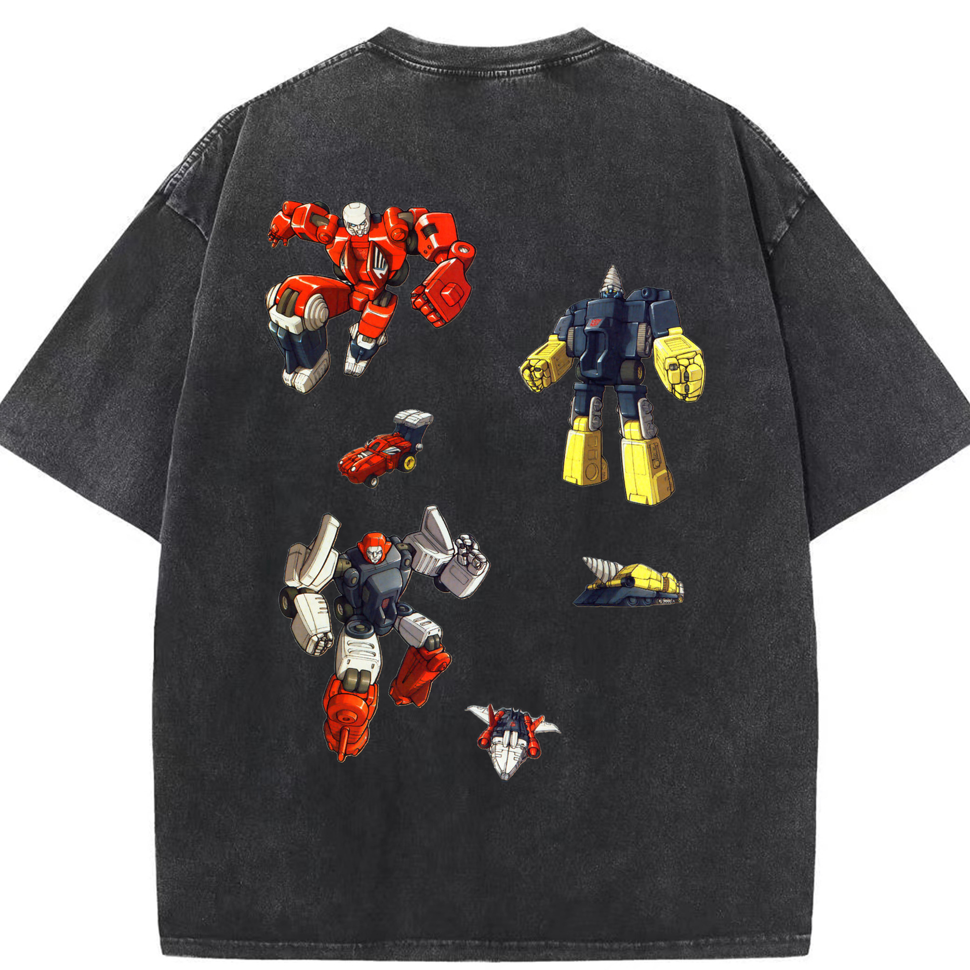 （画像用）  綿100% ヴィンテージ風 半袖Tシャツ（背面プリント）