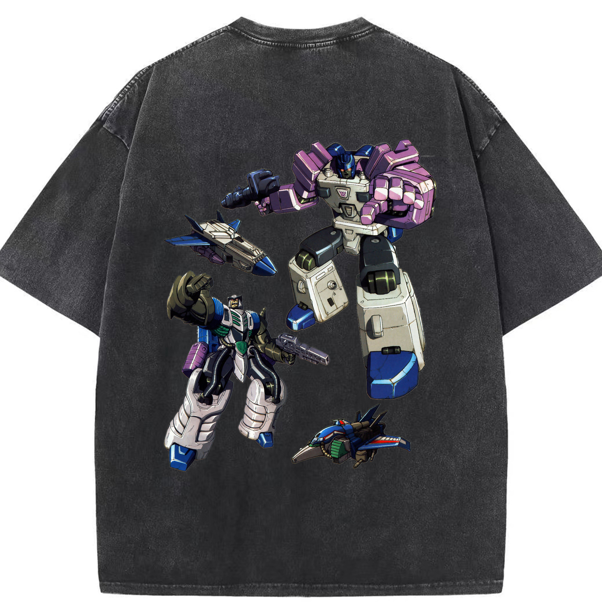 （画像用）  綿100% ヴィンテージ風 半袖Tシャツ（背面プリント）