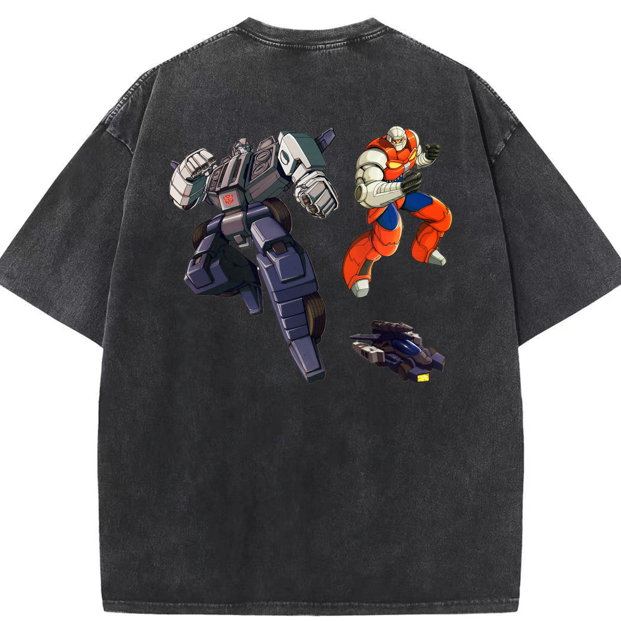 （画像用）  綿100% ヴィンテージ風 半袖Tシャツ（背面プリント）