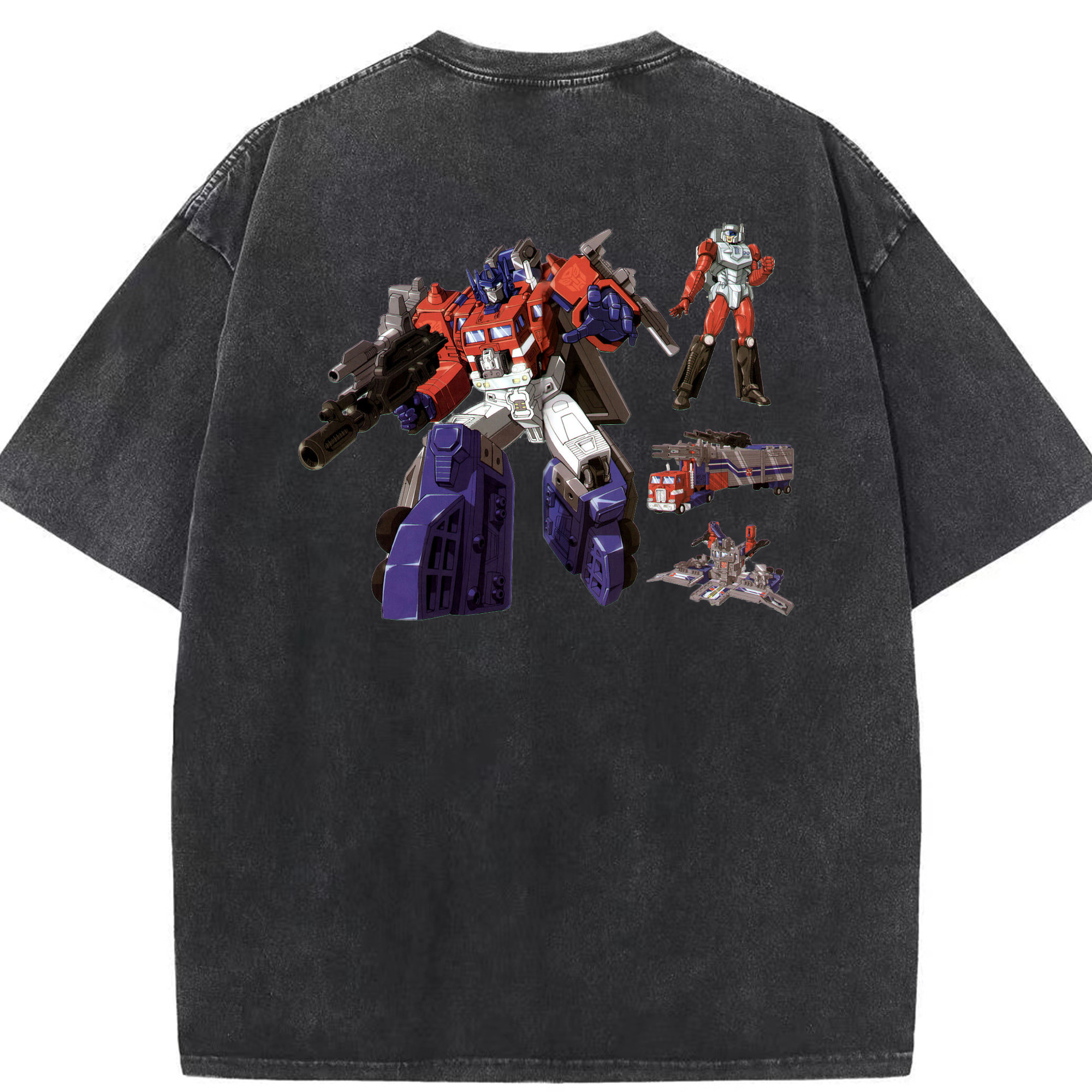 （画像用）  綿100% ヴィンテージ風 半袖Tシャツ（背面プリント）