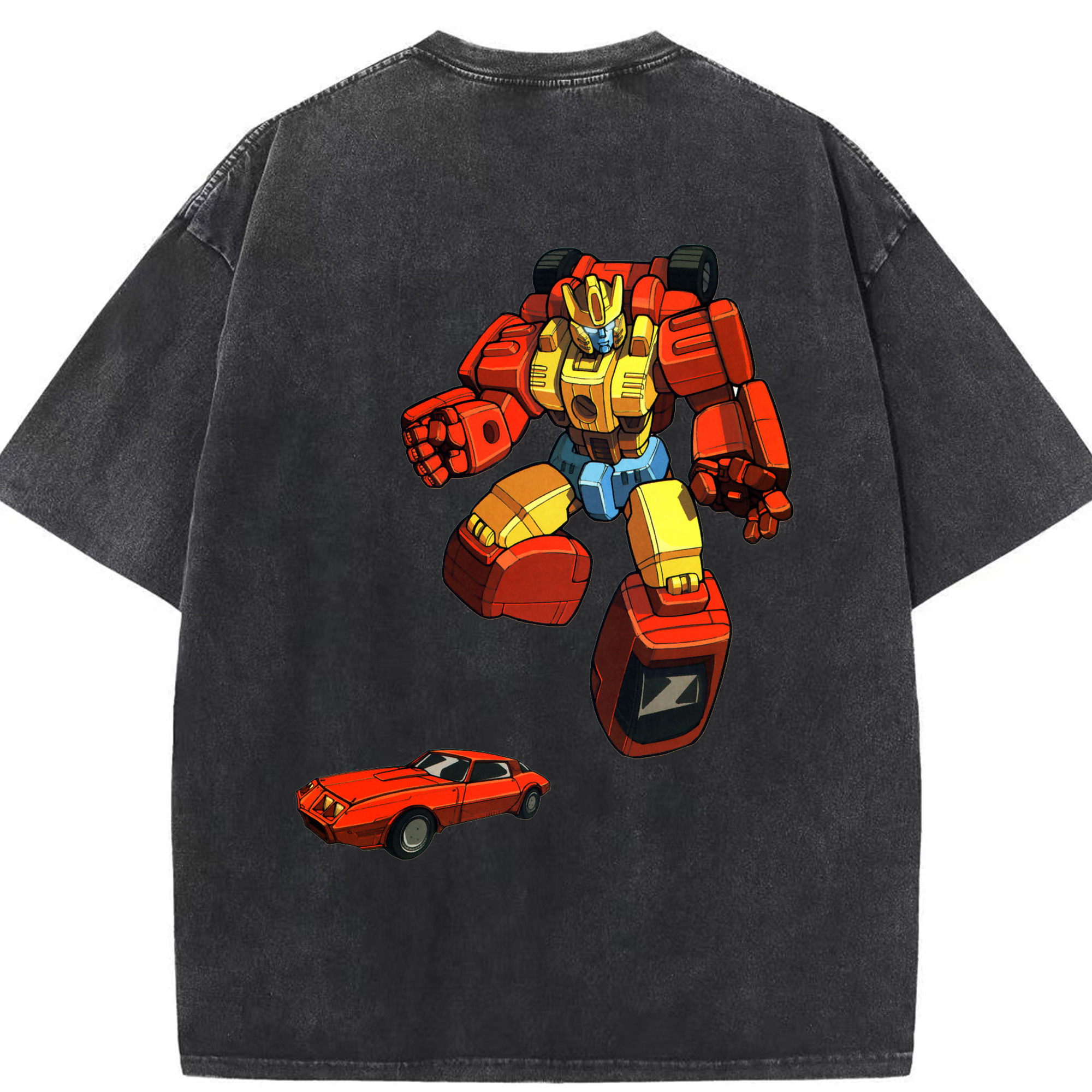 （画像用）  綿100% ヴィンテージ風 半袖Tシャツ（背面プリント）