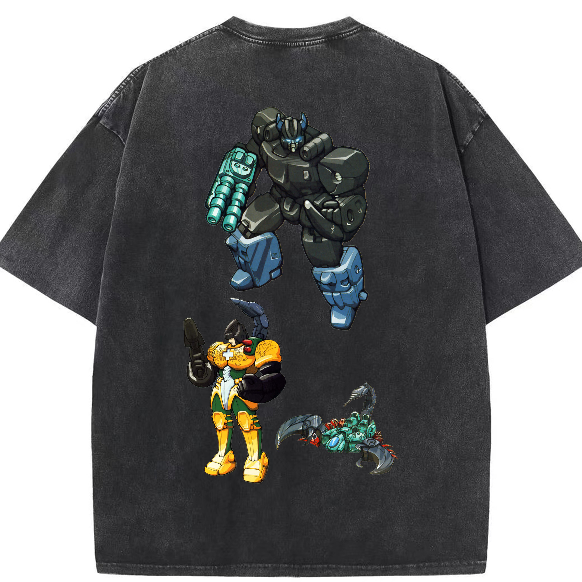 （画像用）  綿100% ヴィンテージ風 半袖Tシャツ（背面プリント）