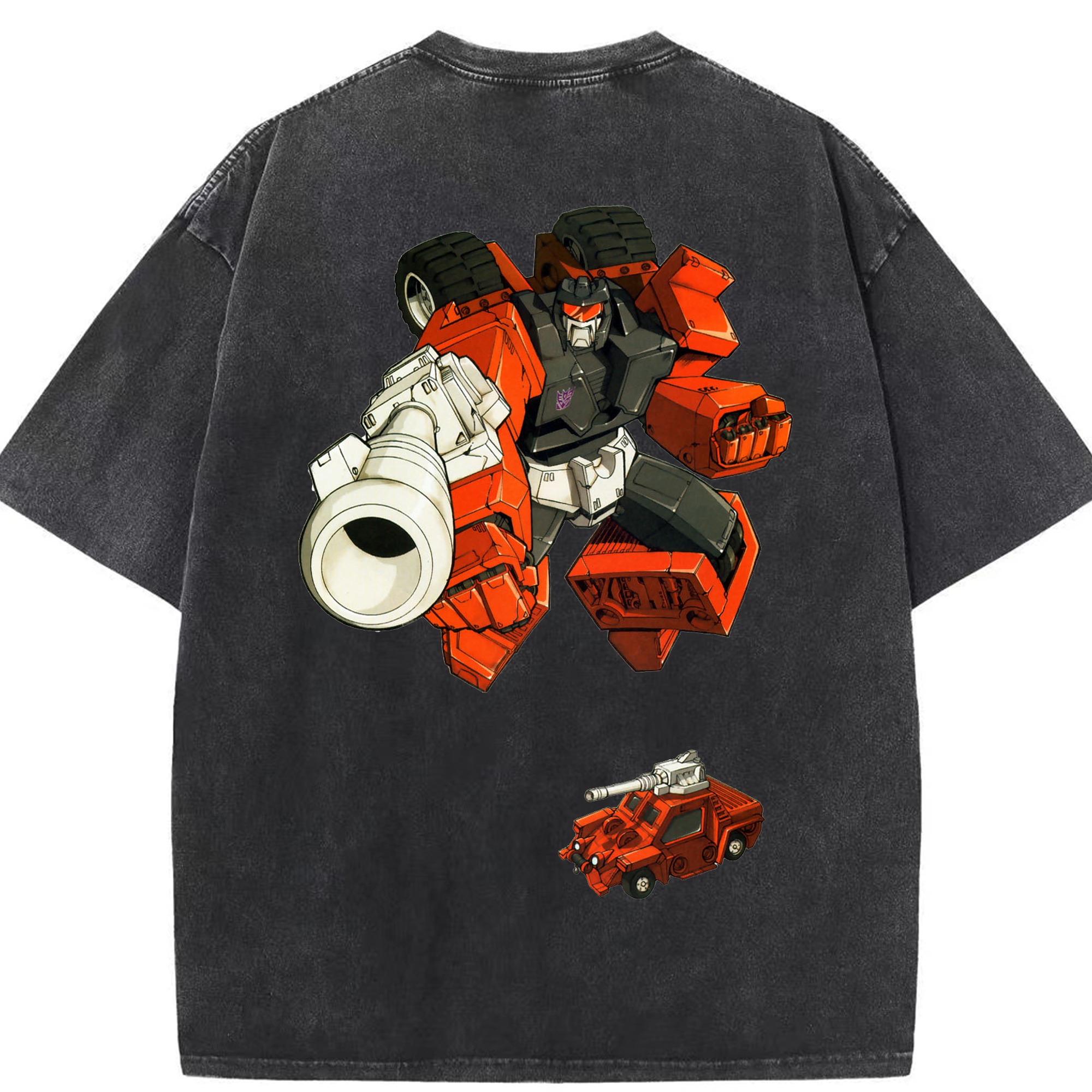 （画像用）  綿100% ヴィンテージ風 半袖Tシャツ（背面プリント）