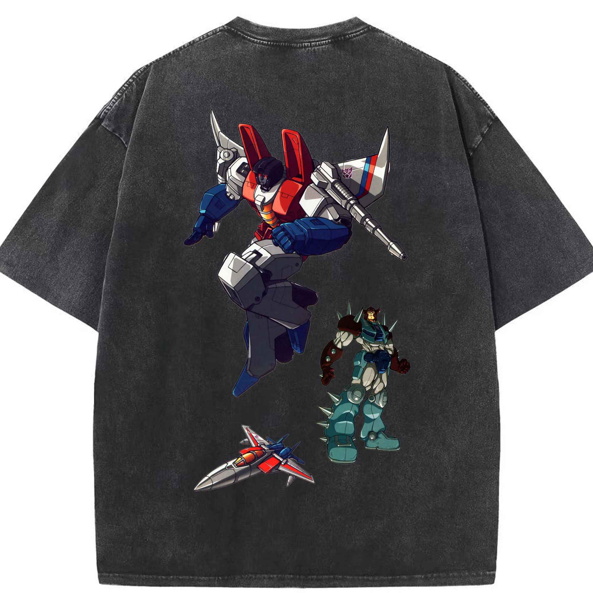 （画像用）  綿100% ヴィンテージ風 半袖Tシャツ（背面プリント）
