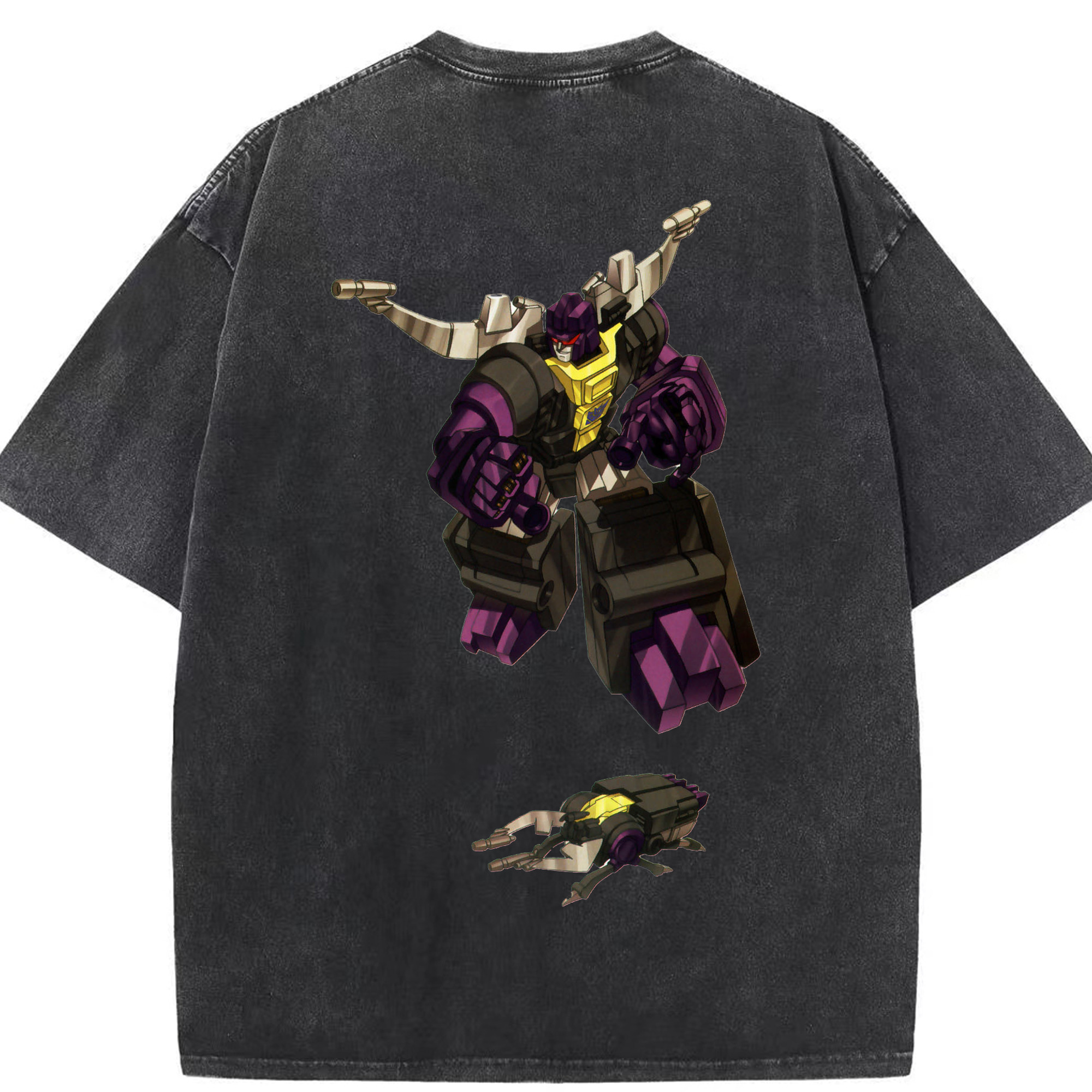 （画像用）  綿100% ヴィンテージ風 半袖Tシャツ（背面プリント）
