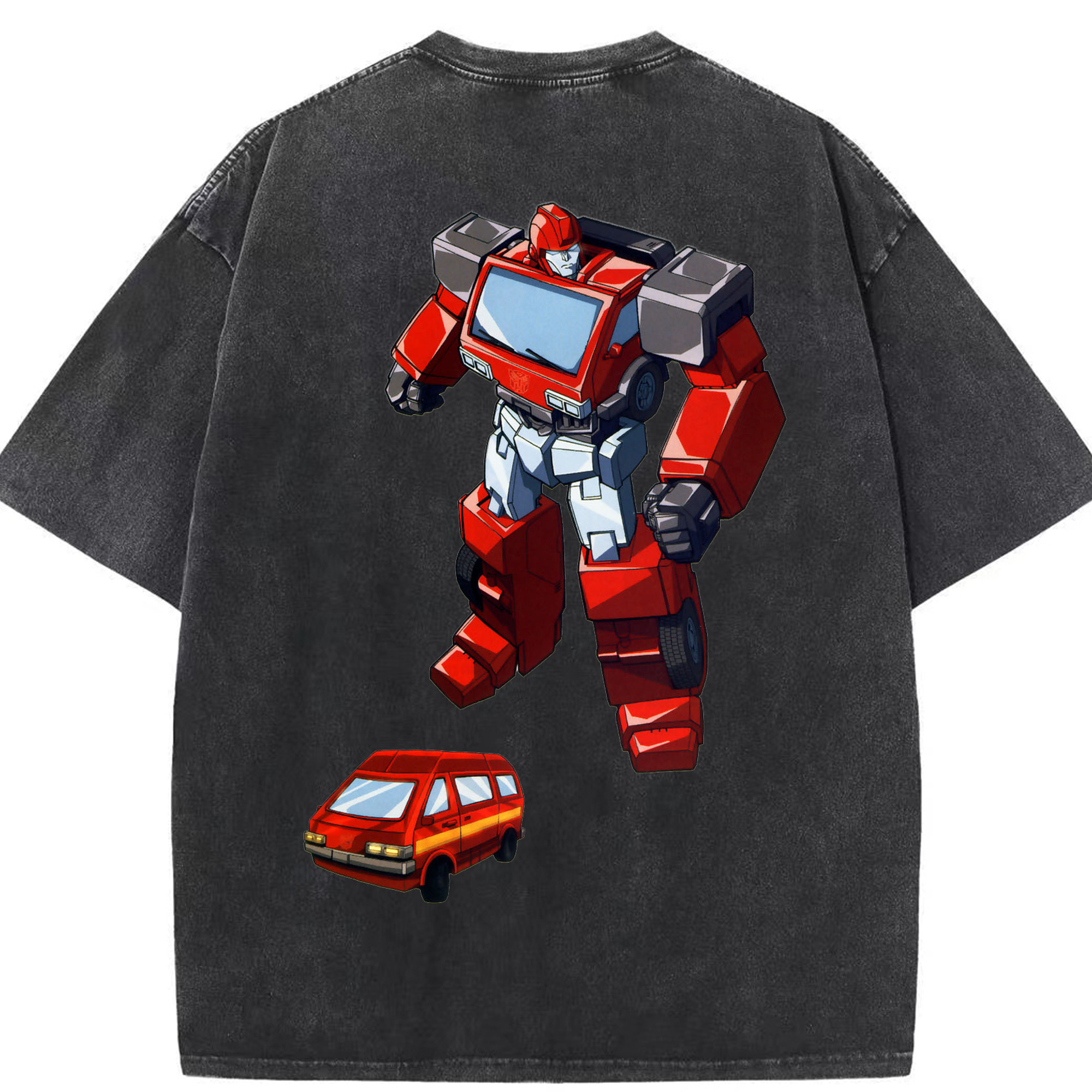 （画像用）  綿100% ヴィンテージ風 半袖Tシャツ（背面プリント）