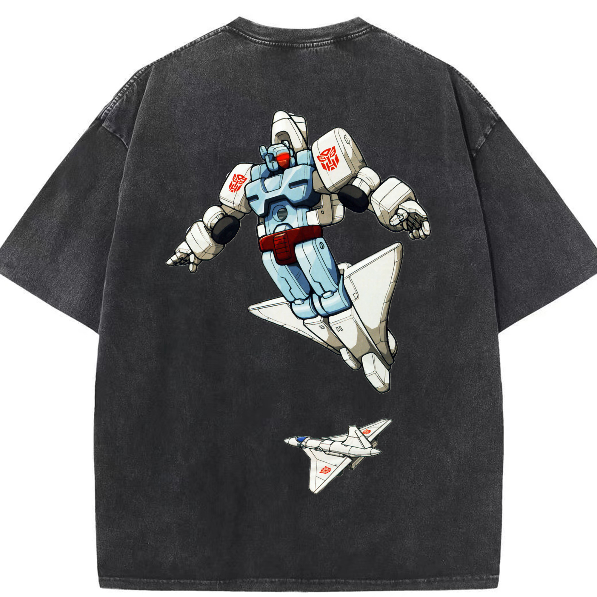 （画像用）  綿100% ヴィンテージ風 半袖Tシャツ（背面プリント）