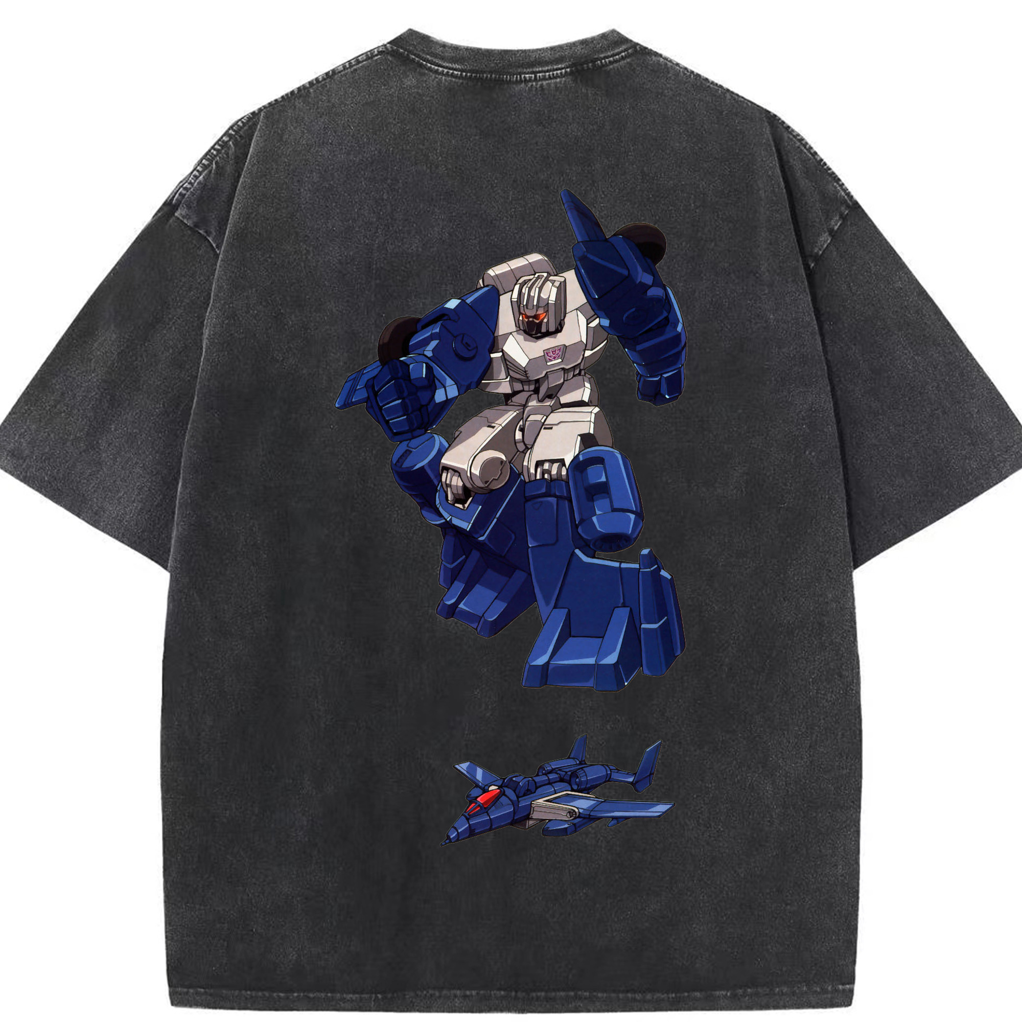 （画像用）  綿100% ヴィンテージ風 半袖Tシャツ（背面プリント）