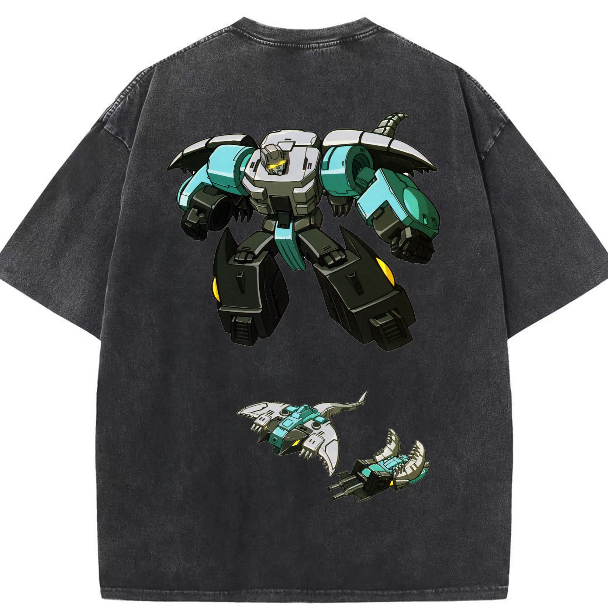 （画像用）  綿100% ヴィンテージ風 半袖Tシャツ（背面プリント）