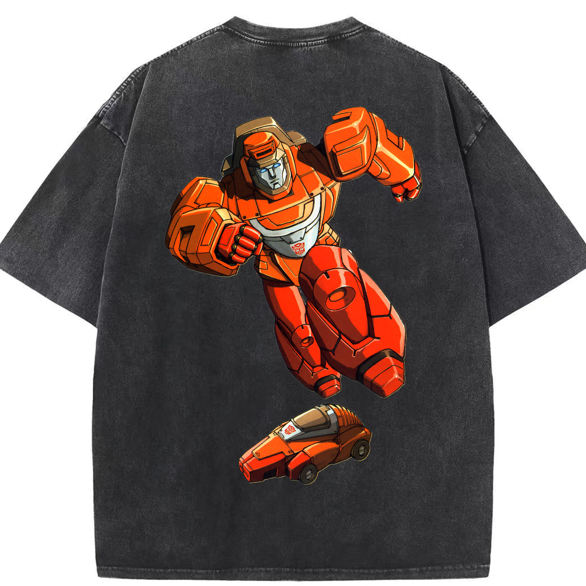 （画像用）  綿100% ヴィンテージ風 半袖Tシャツ（背面プリント）
