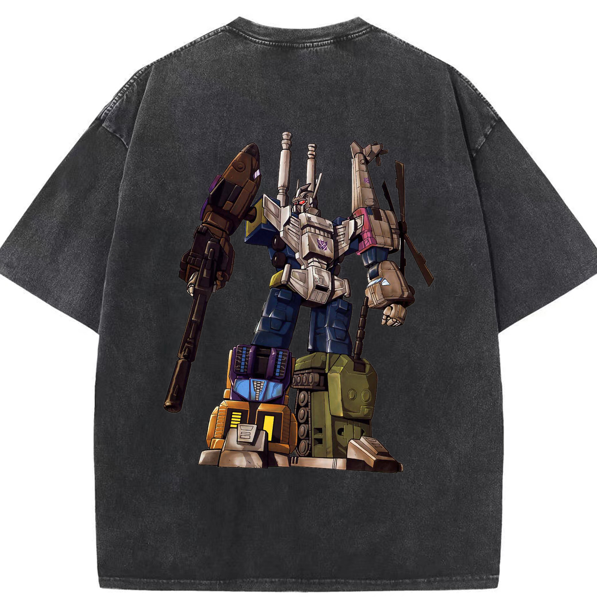 （画像用）  綿100% ヴィンテージ風 半袖Tシャツ（背面プリント）