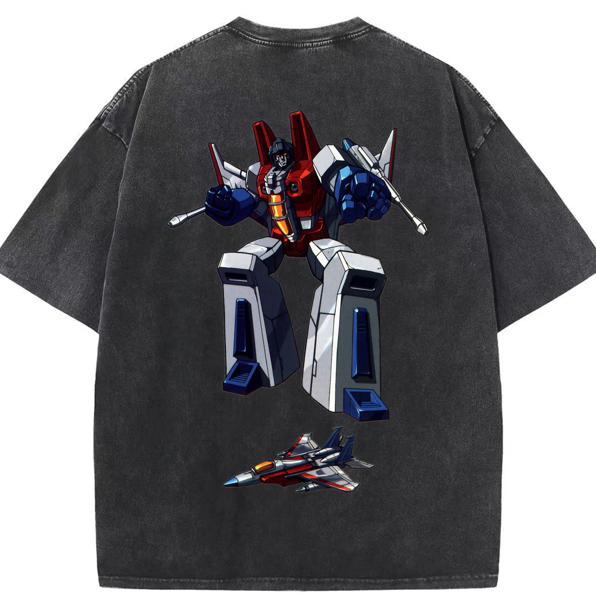 （画像用）  綿100% ヴィンテージ風 半袖Tシャツ（背面プリント）