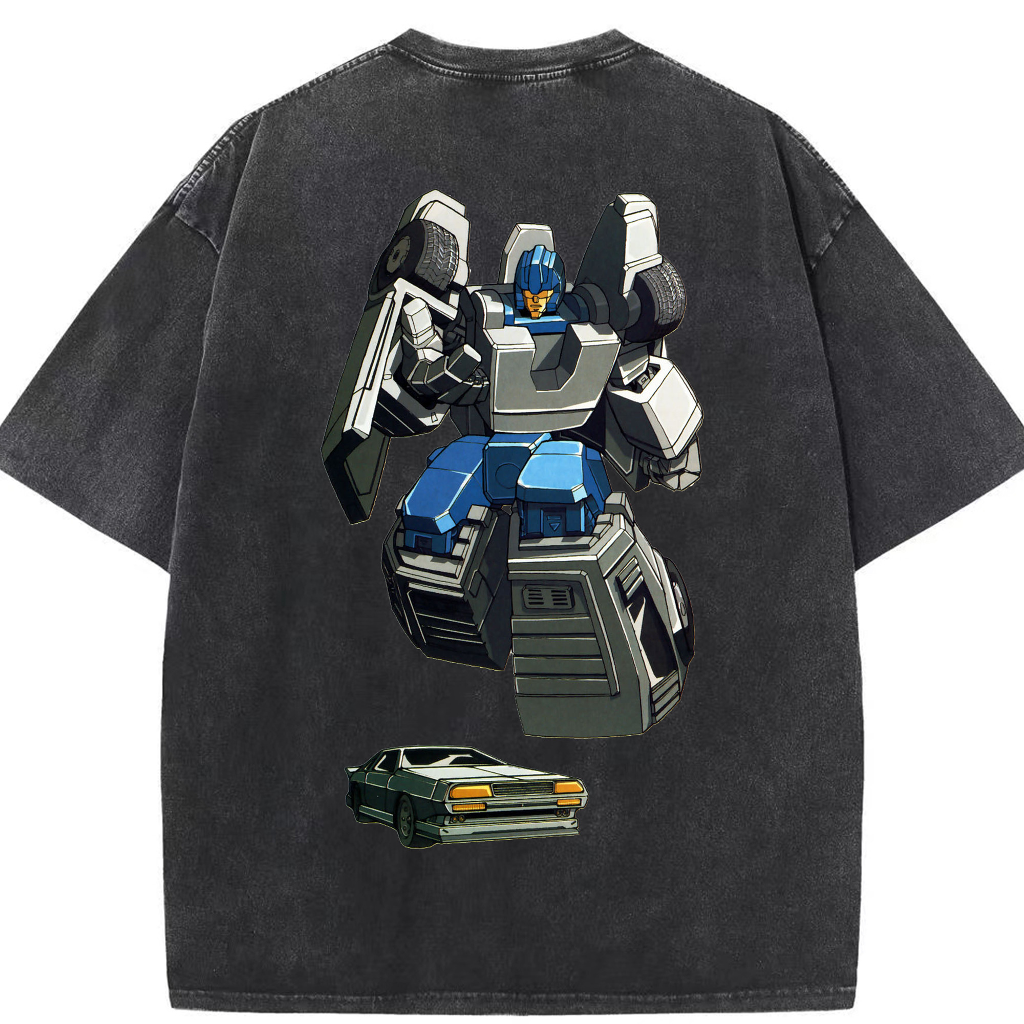 （画像用）  綿100% ヴィンテージ風 半袖Tシャツ（背面プリント）