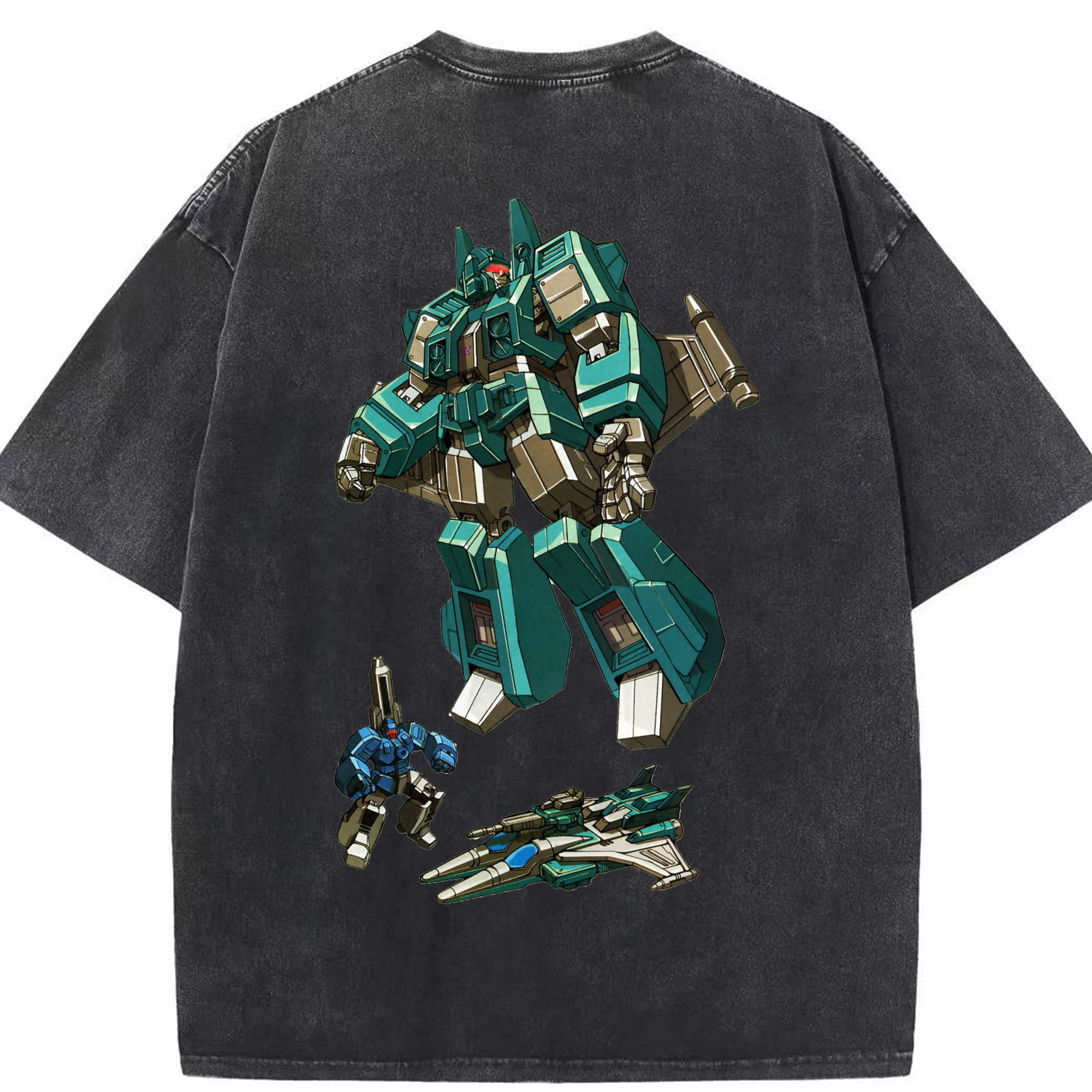 （画像用）  綿100% ヴィンテージ風 半袖Tシャツ（背面プリント）
