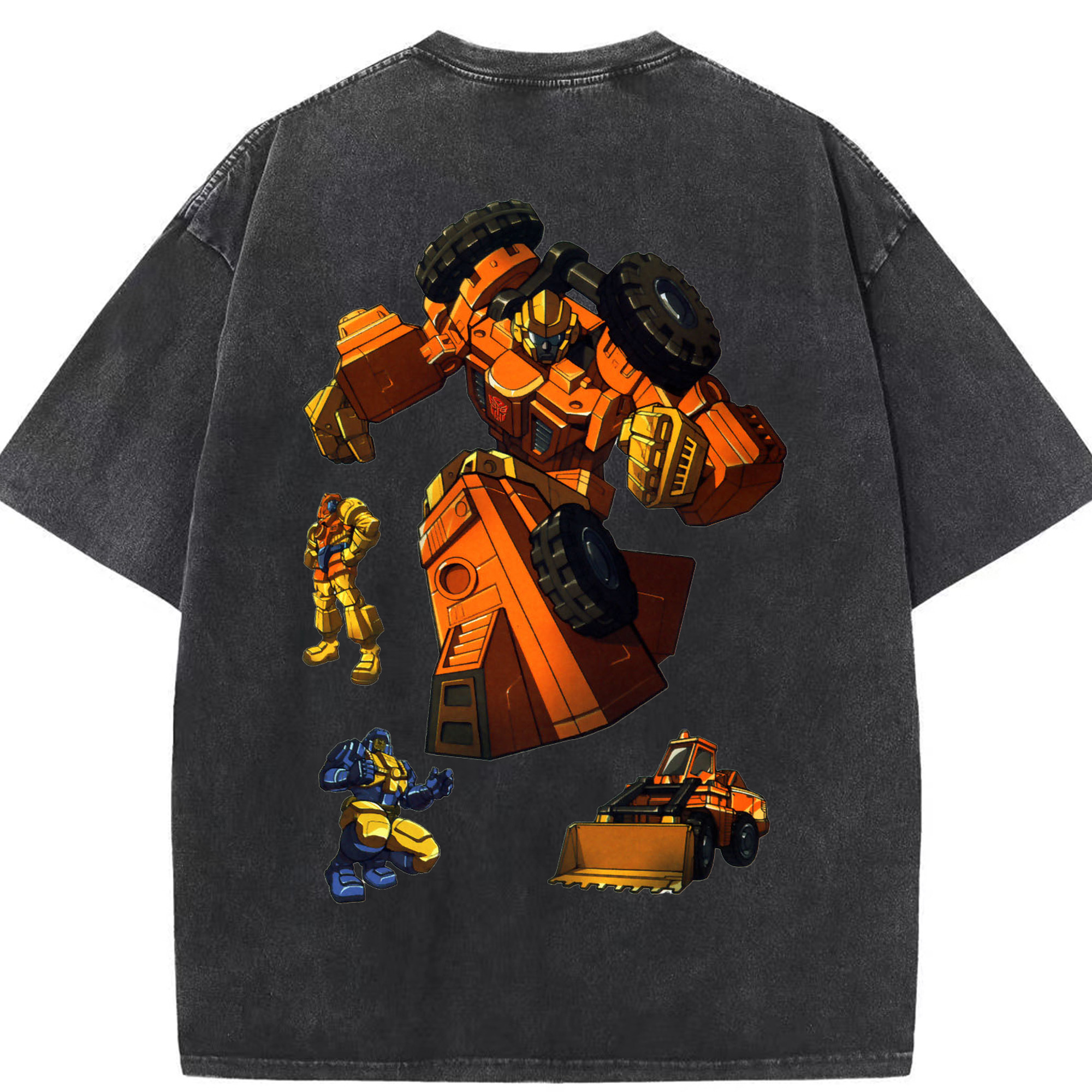 （画像用）  綿100% ヴィンテージ風 半袖Tシャツ（背面プリント）