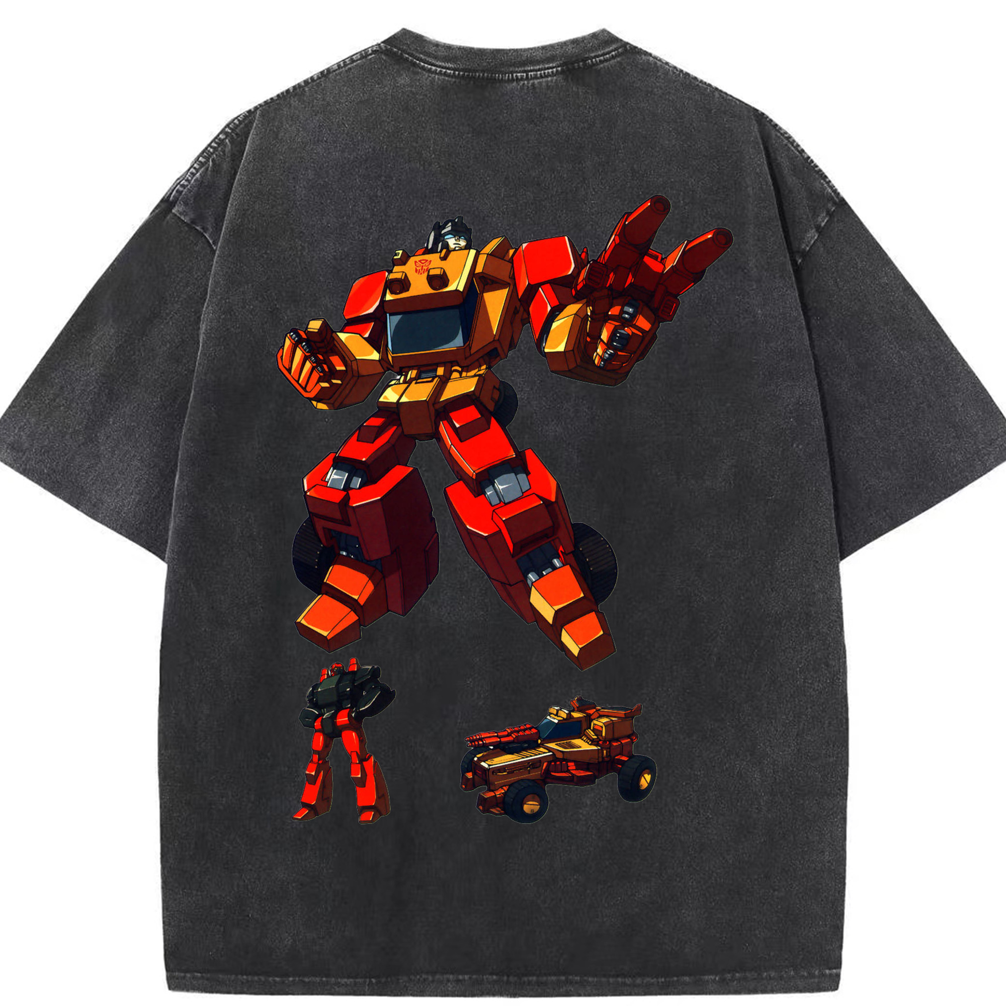 （画像用）  綿100% ヴィンテージ風 半袖Tシャツ（背面プリント）
