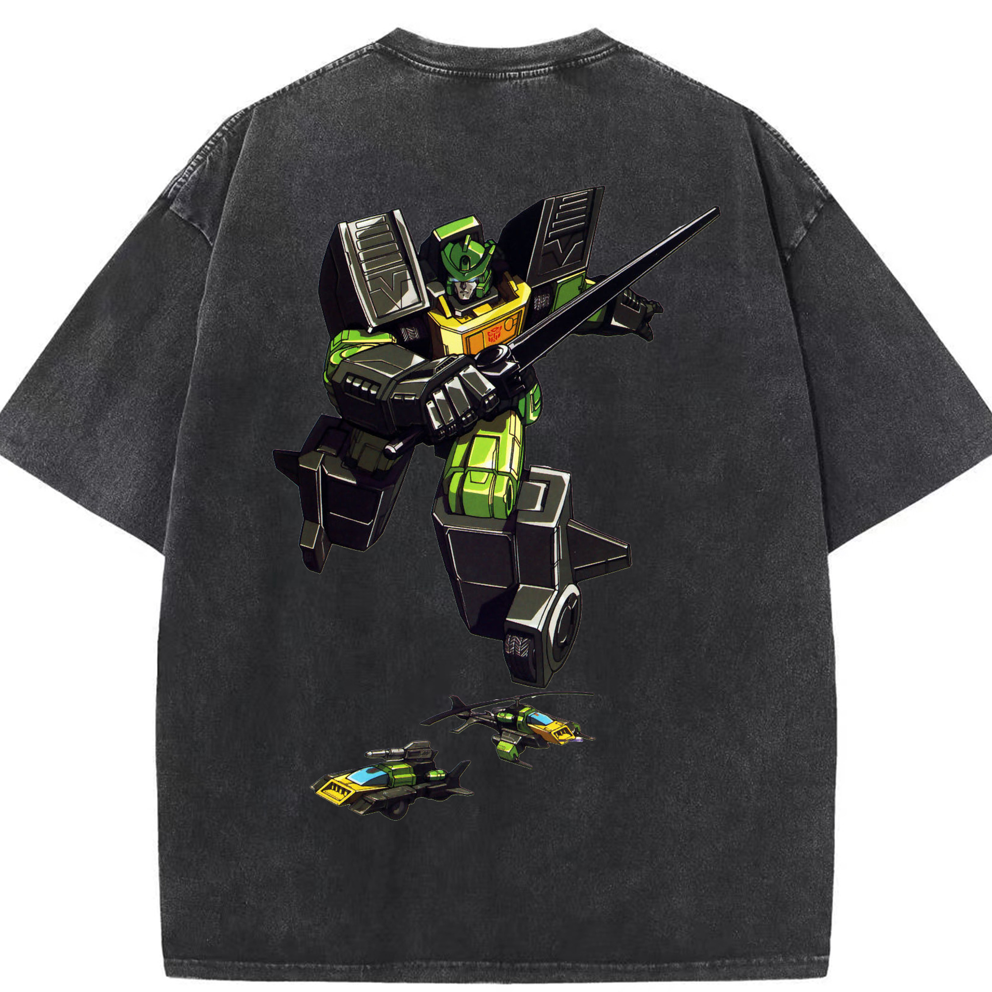 （画像用）  綿100% ヴィンテージ風 半袖Tシャツ（背面プリント）
