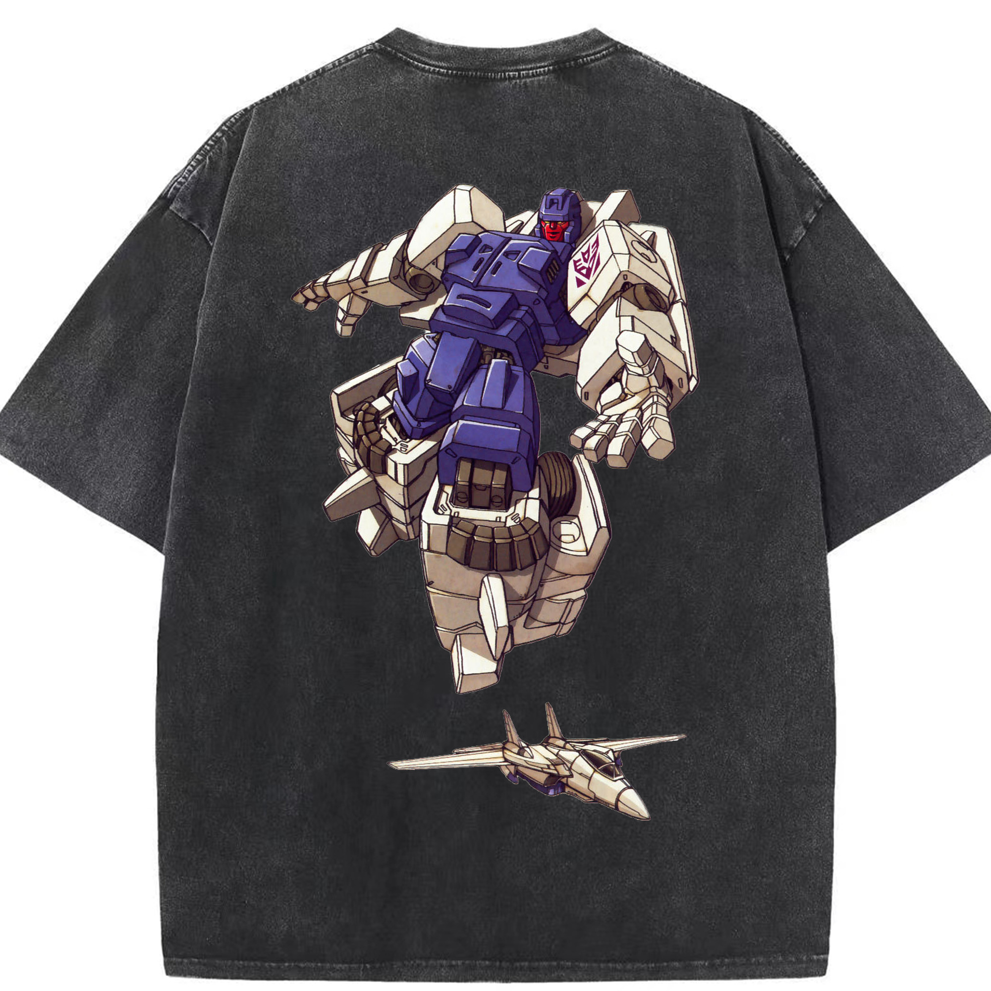 （画像用）  綿100% ヴィンテージ風 半袖Tシャツ（背面プリント）