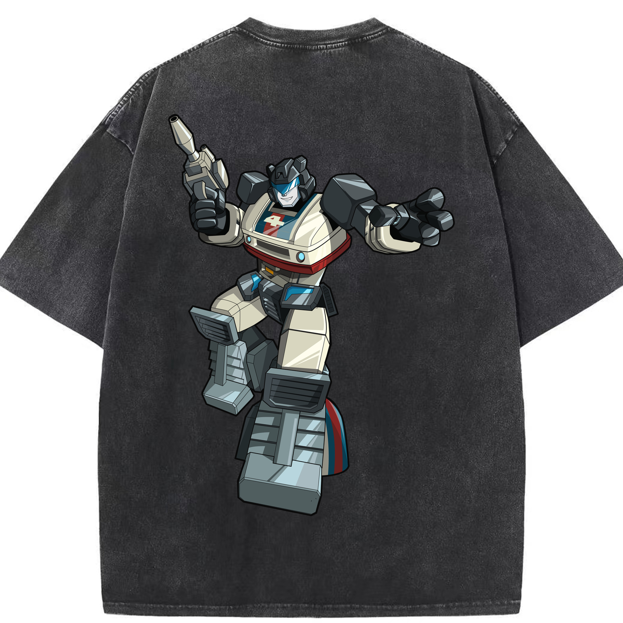 （画像用）  綿100% ヴィンテージ風 半袖Tシャツ（背面プリント）