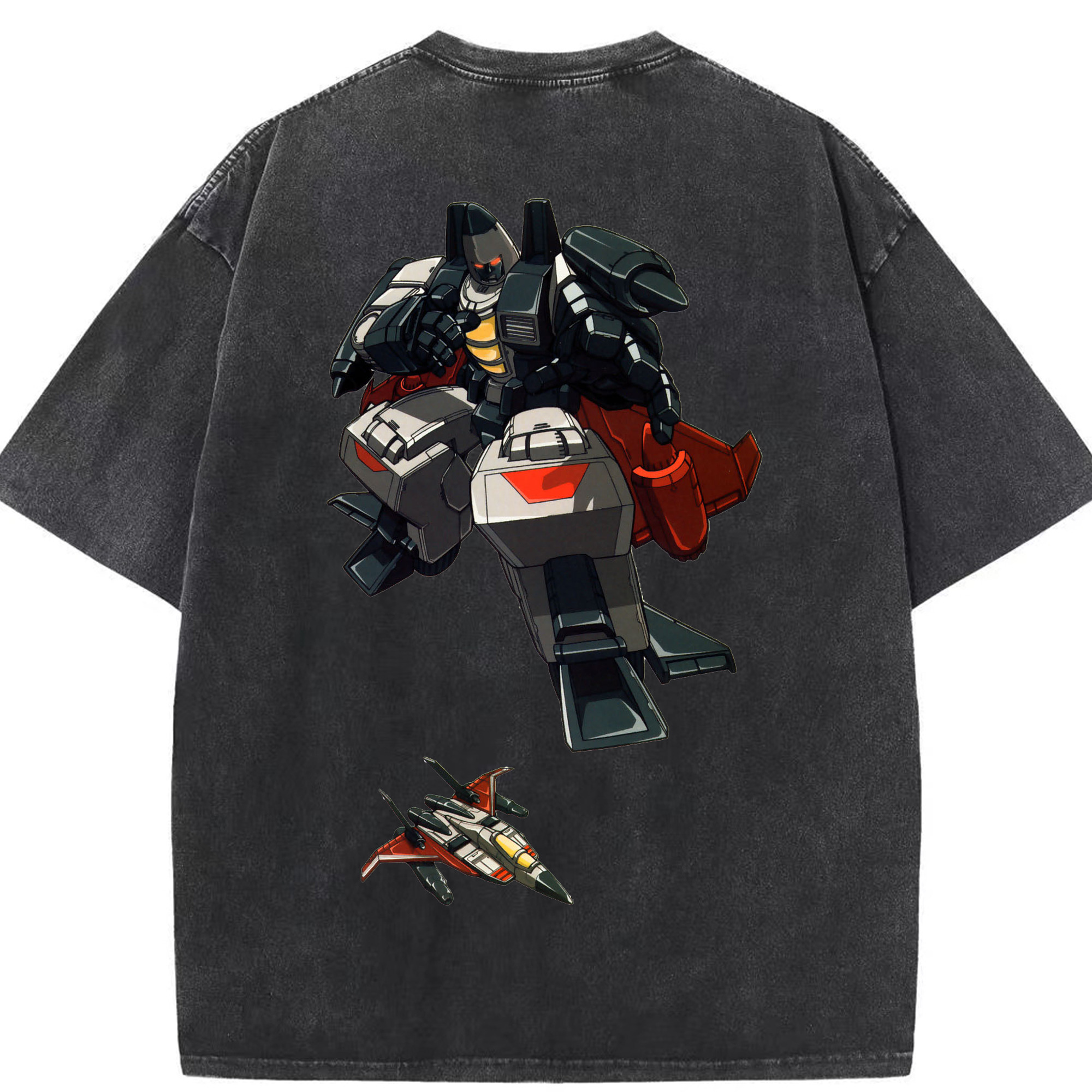 （画像用）  綿100% ヴィンテージ風 半袖Tシャツ（背面プリント）