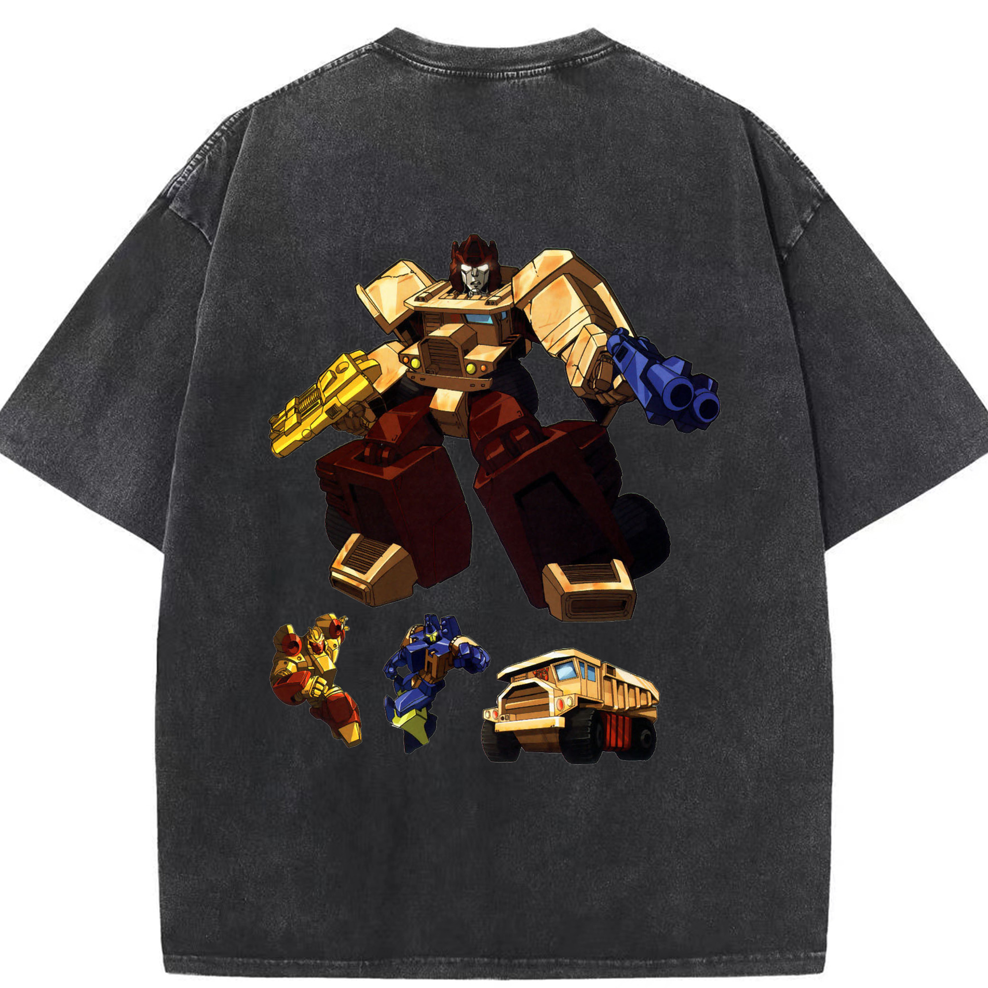 （画像用）  綿100% ヴィンテージ風 半袖Tシャツ（背面プリント）