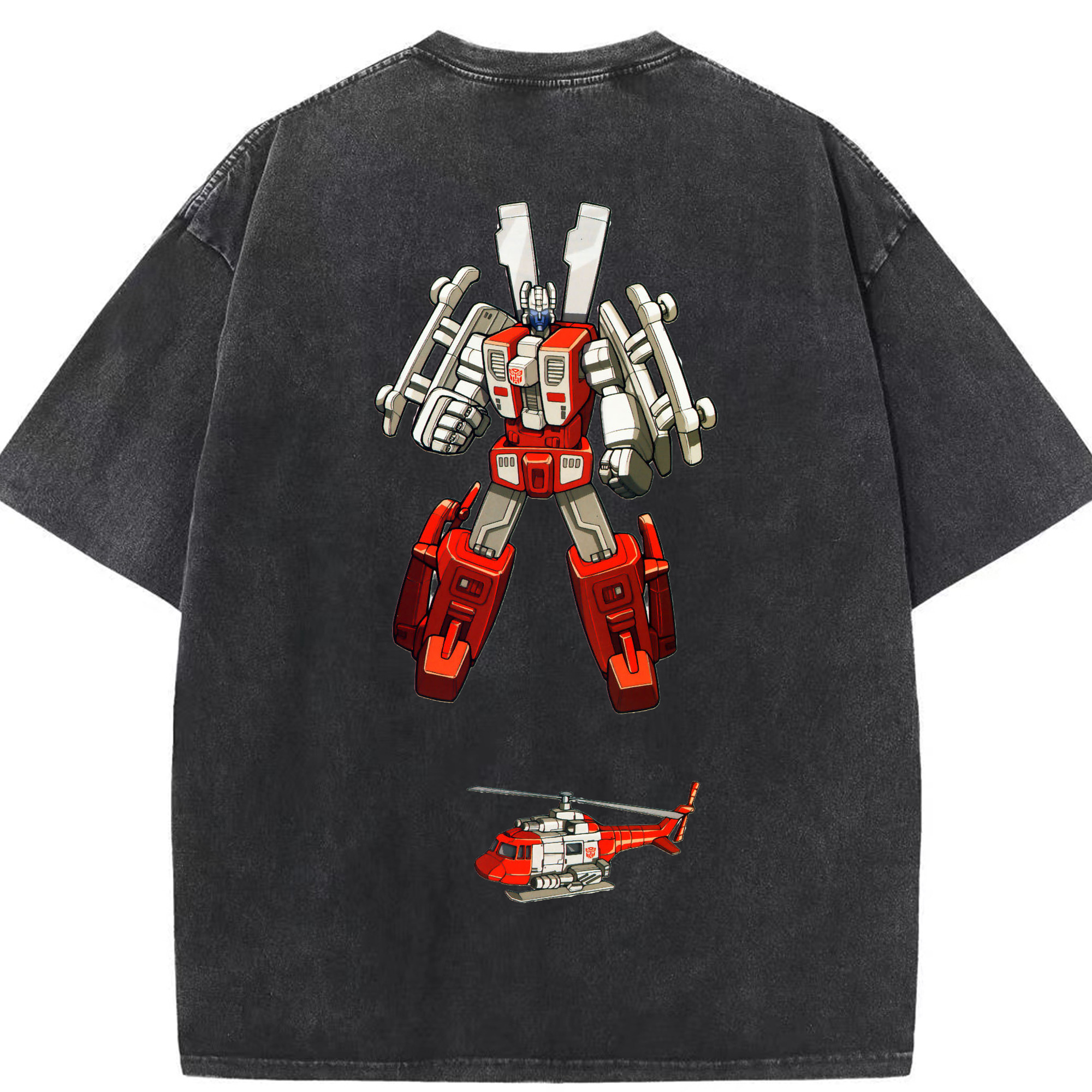 （画像用）  綿100% ヴィンテージ風 半袖Tシャツ（背面プリント）
