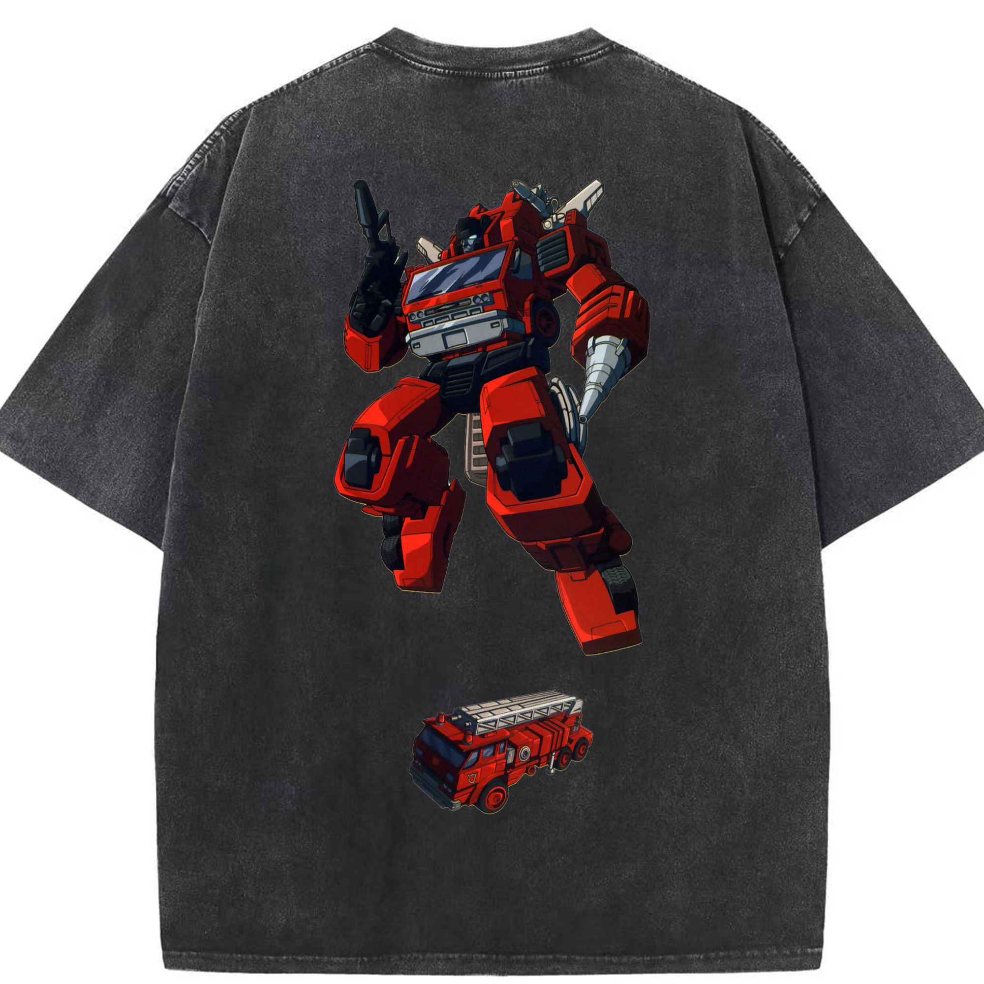 （画像用）  綿100% ヴィンテージ風 半袖Tシャツ（背面プリント）