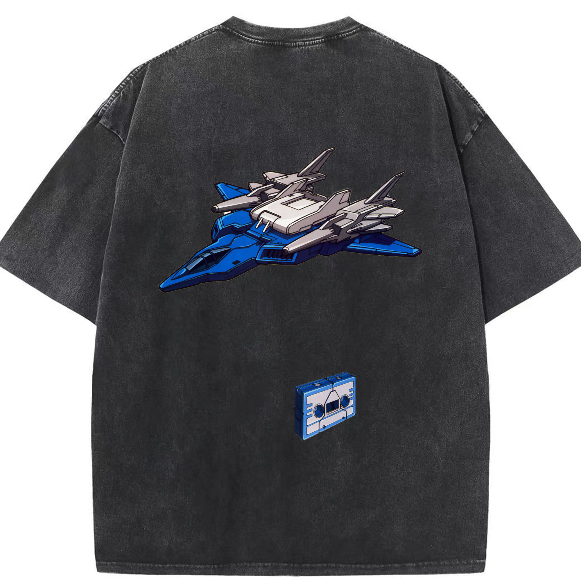 （画像用）  綿100% ヴィンテージ風 半袖Tシャツ（背面プリント）