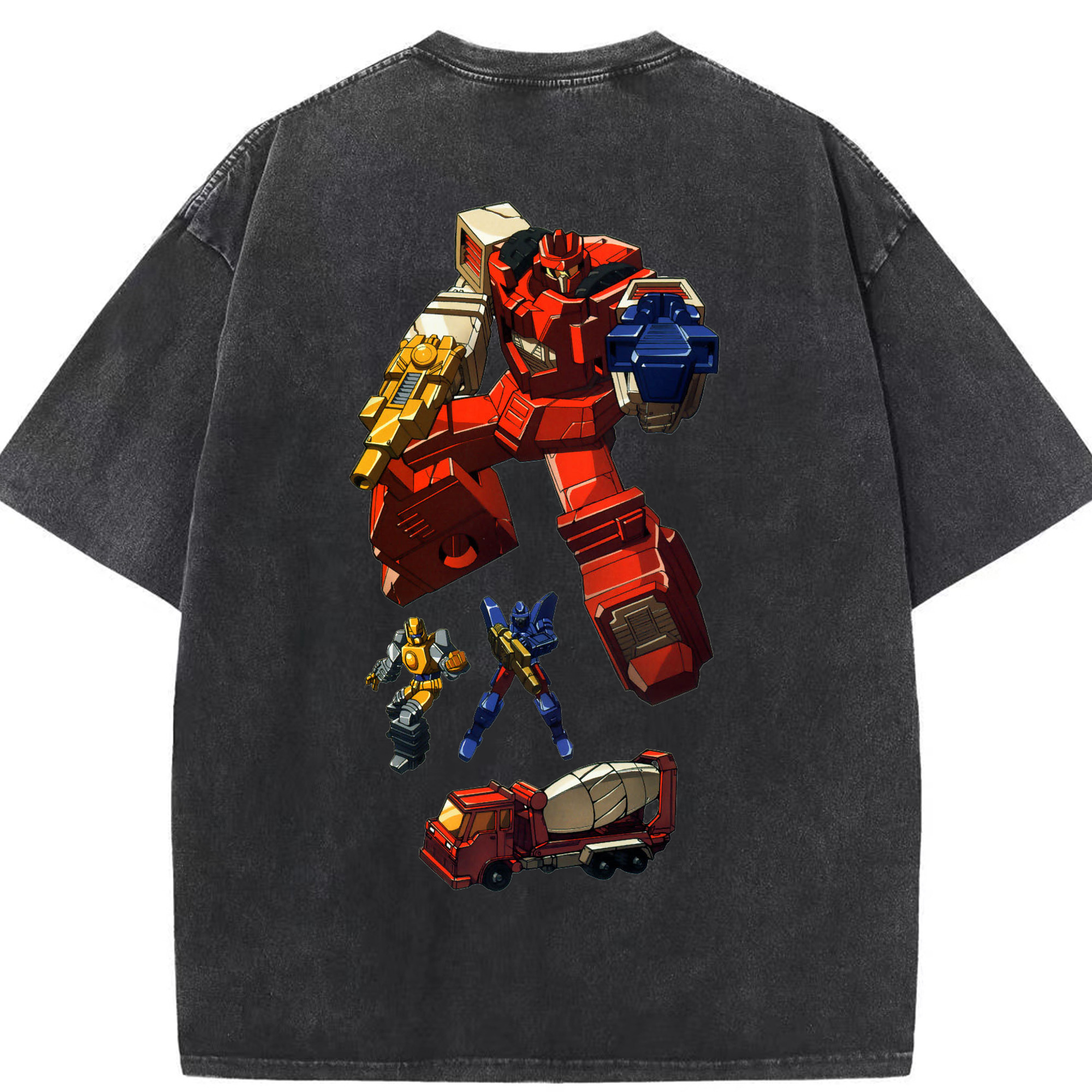 （画像用）  綿100% ヴィンテージ風 半袖Tシャツ（背面プリント）