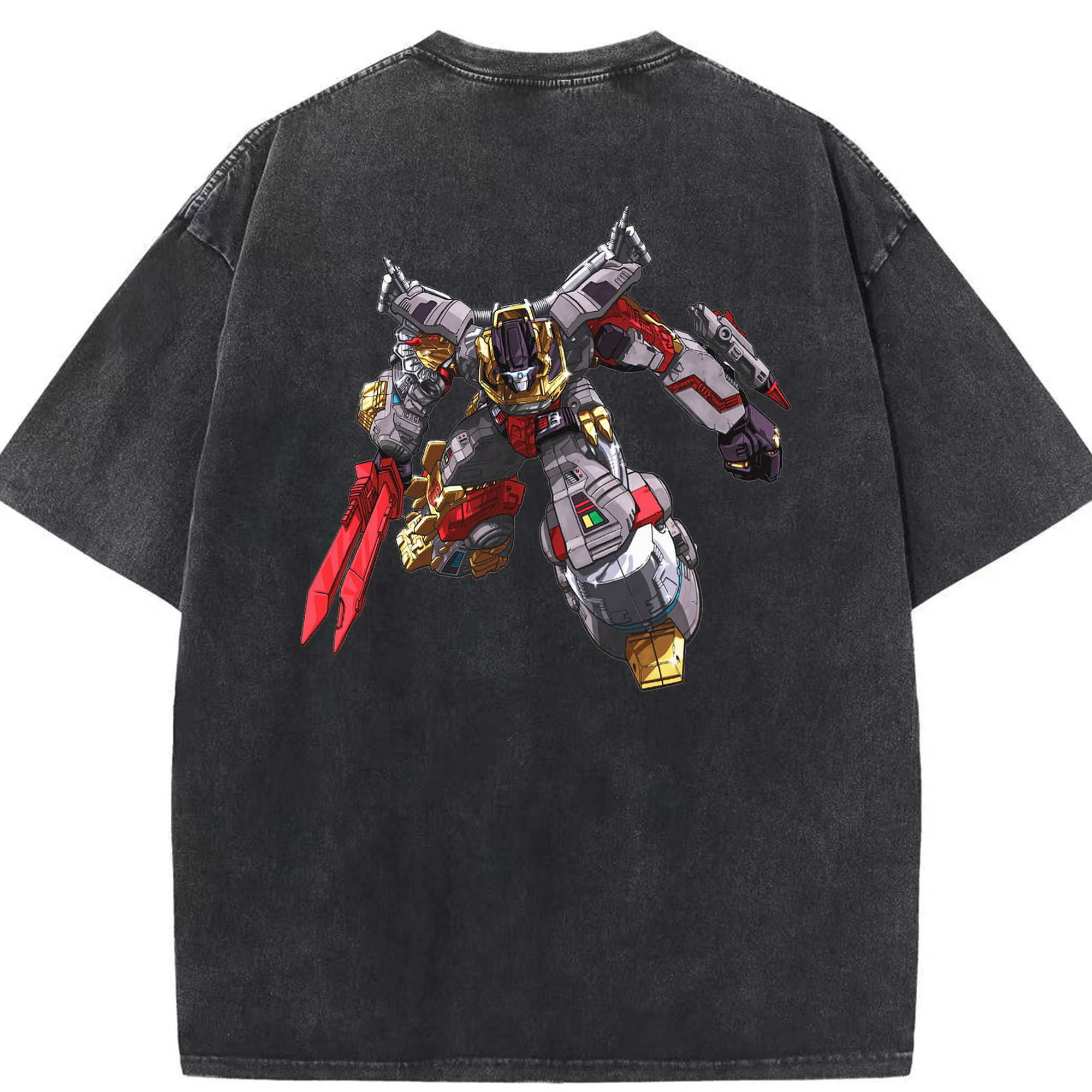 （画像用）  綿100% ヴィンテージ風 半袖Tシャツ（背面プリント）